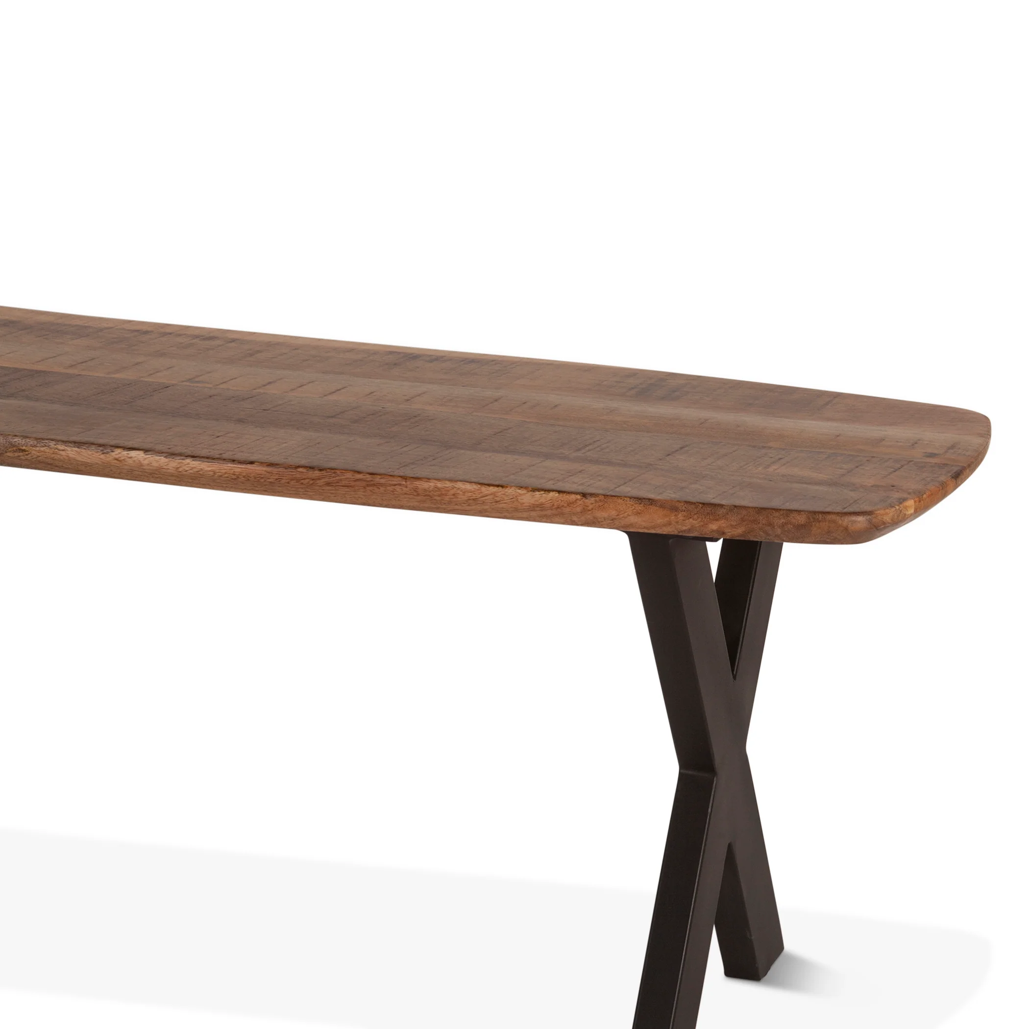Rapallo 60" Bench in Natural Mango Wood - Image 2