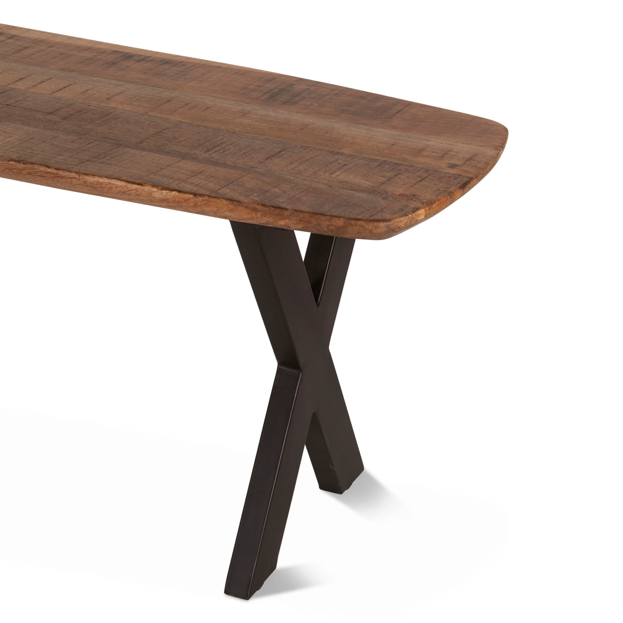 Rapallo 60" Bench in Natural Mango Wood - Image 3
