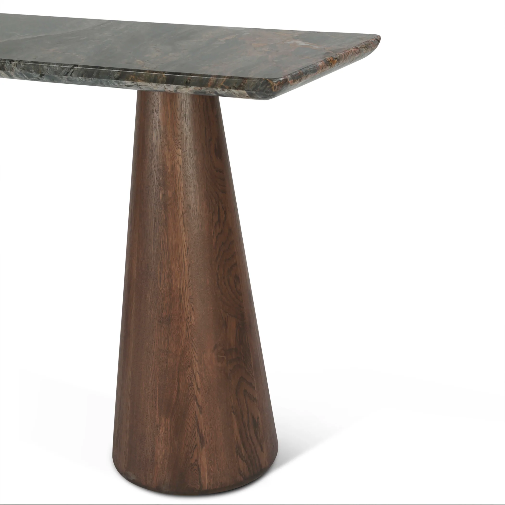 Vista 60" Console Table with Lava Marble and Dark Mango Base - Image 2