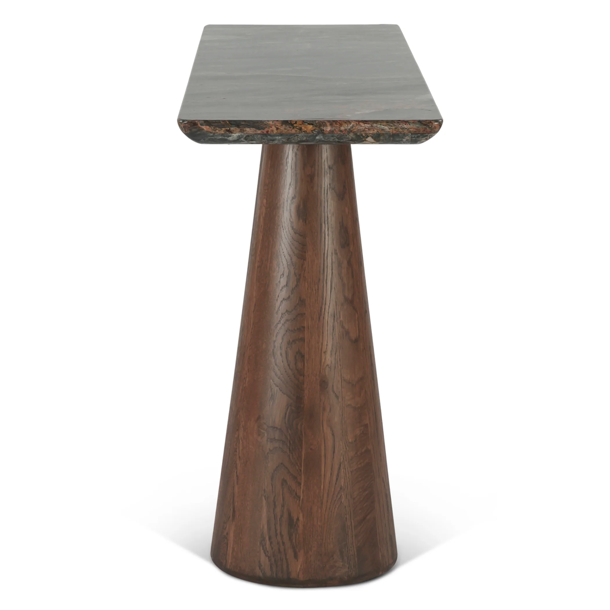 Vista 60" Console Table with Lava Marble and Dark Mango Base - Image 4