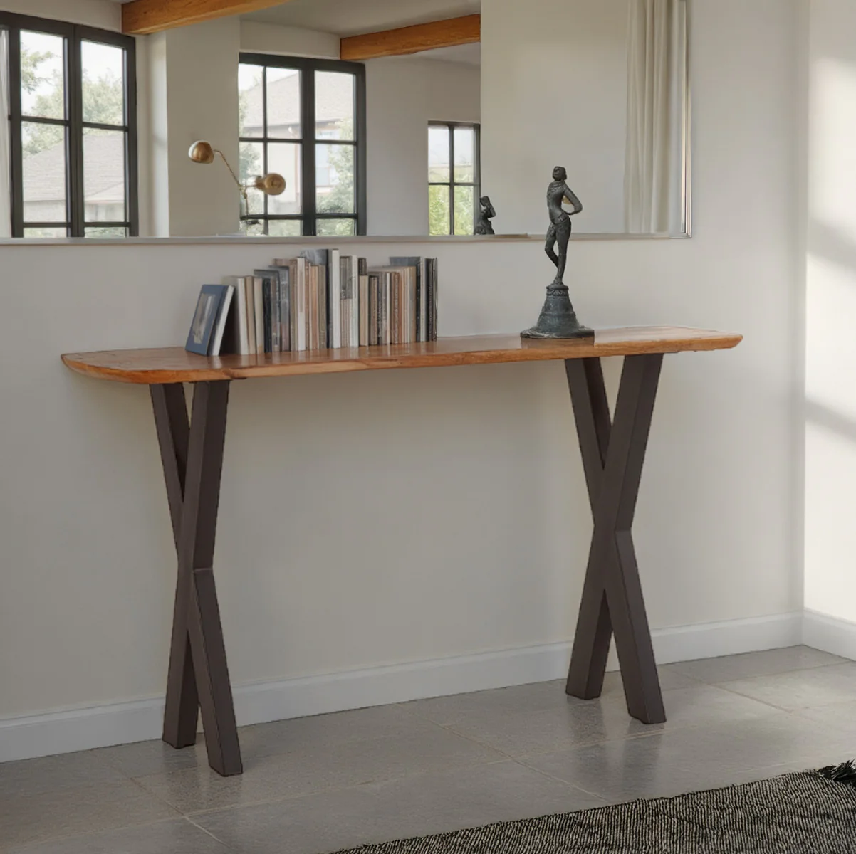 Rapallo 52" Console Table in Natural Mango Wood