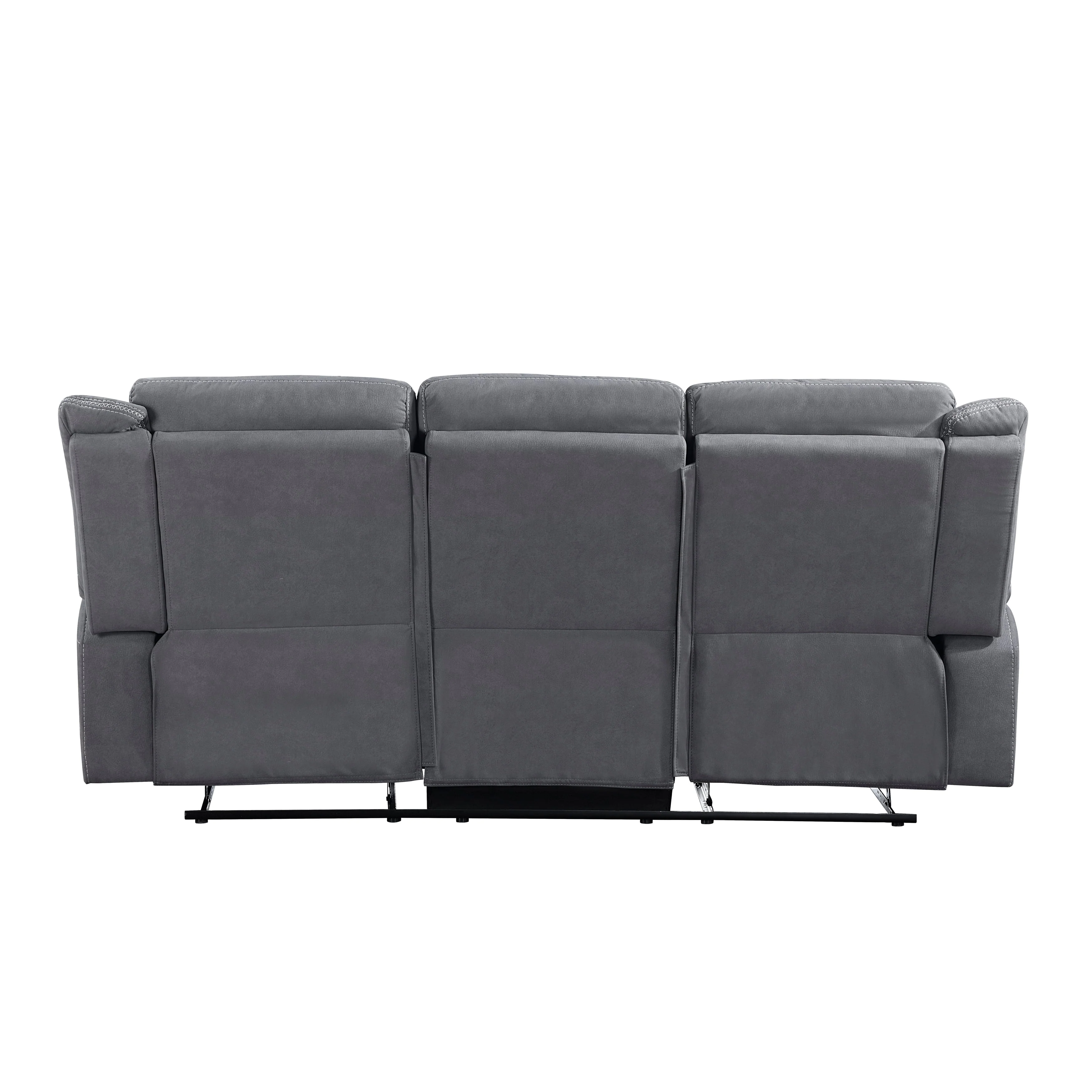 Dean Gray Double Reclining Living Room Set - Image 6