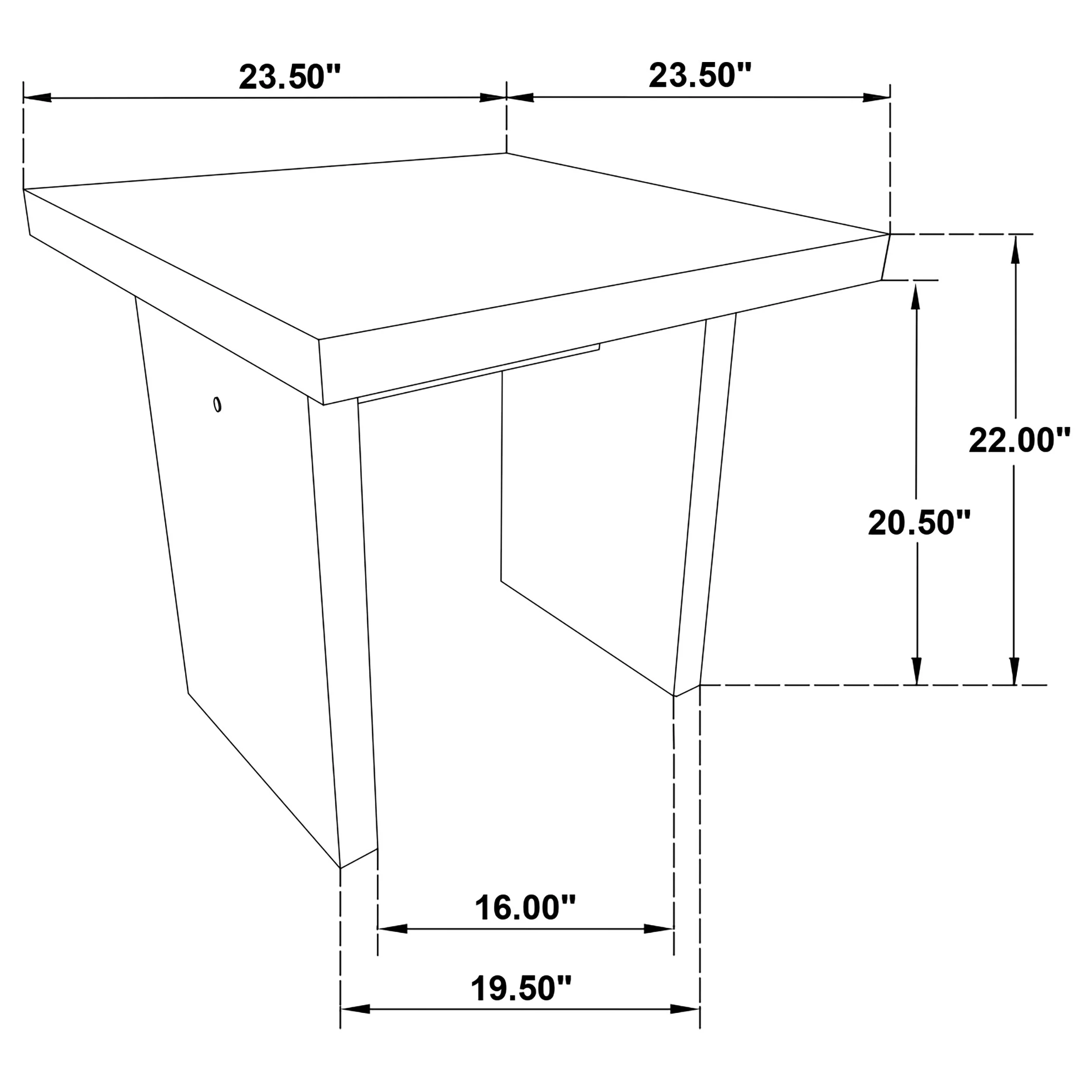 Decker Black 2-Piece Coffee and End Table Set - Image 14