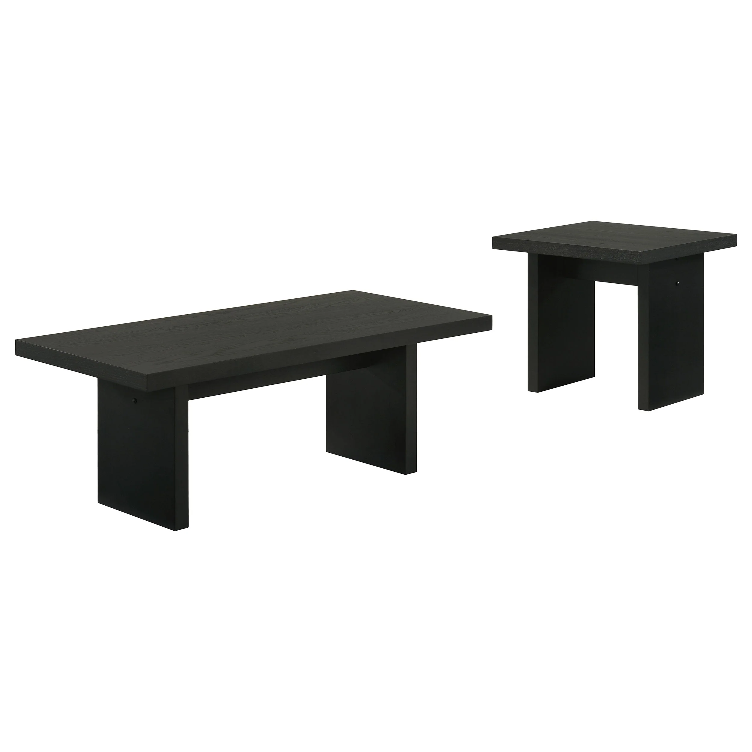 Decker Black 2-Piece Coffee and End Table Set - Image 2