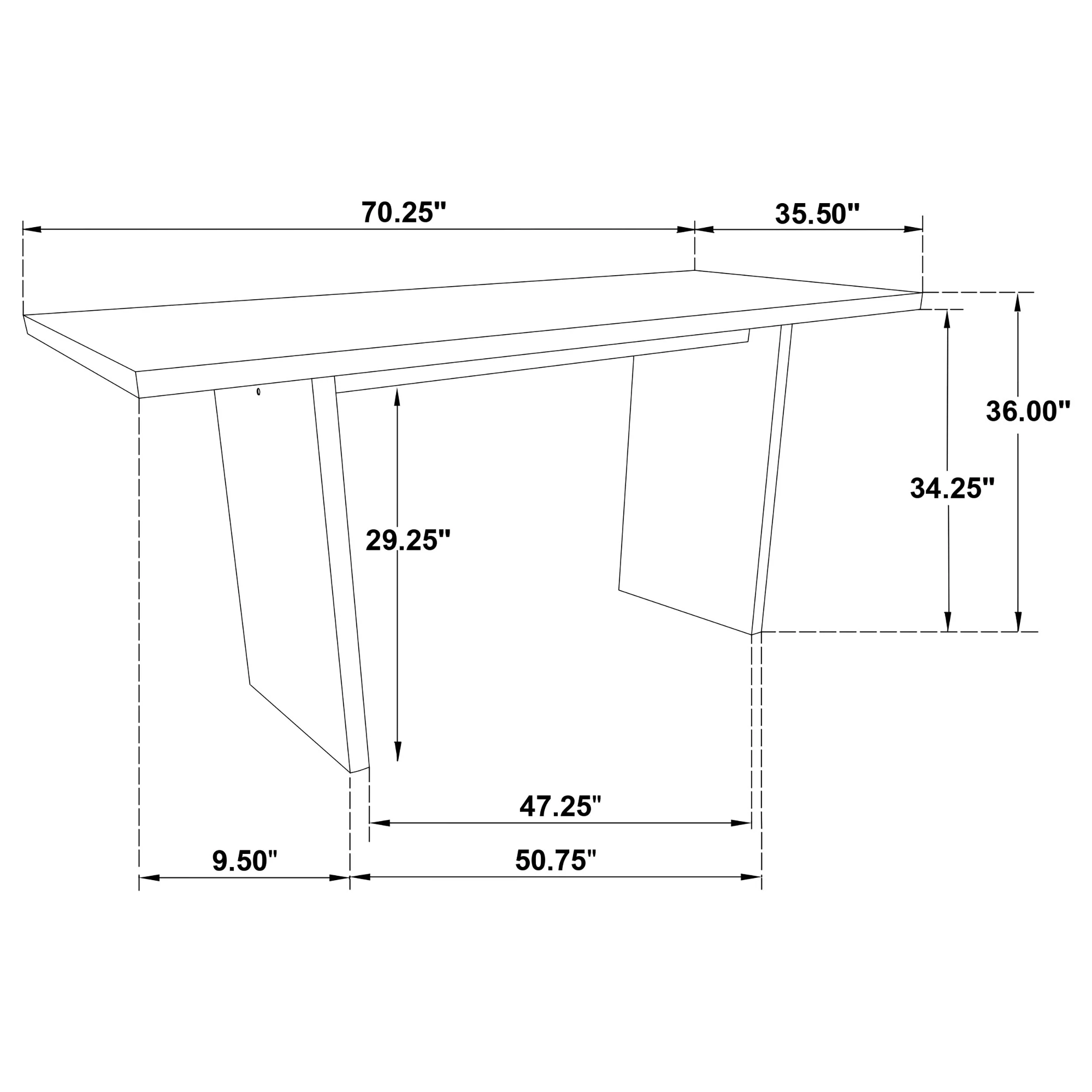 Decker Cream/Natural Oak 7-piece 70-inch Rectangular Counter Height Dining Set - Image 13
