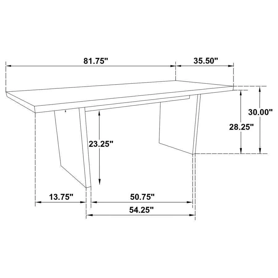 Decker Cream/Walnut 7-piece 82-inch Rectangular Dining Set - Image 10