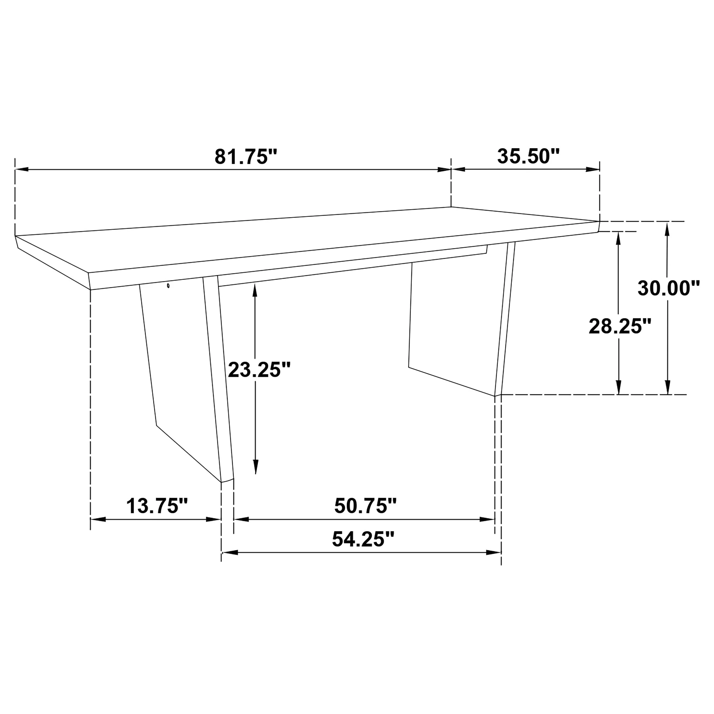 Decker Dark Walnut 82-inch Rectangular Wood Dining Table - Image 9