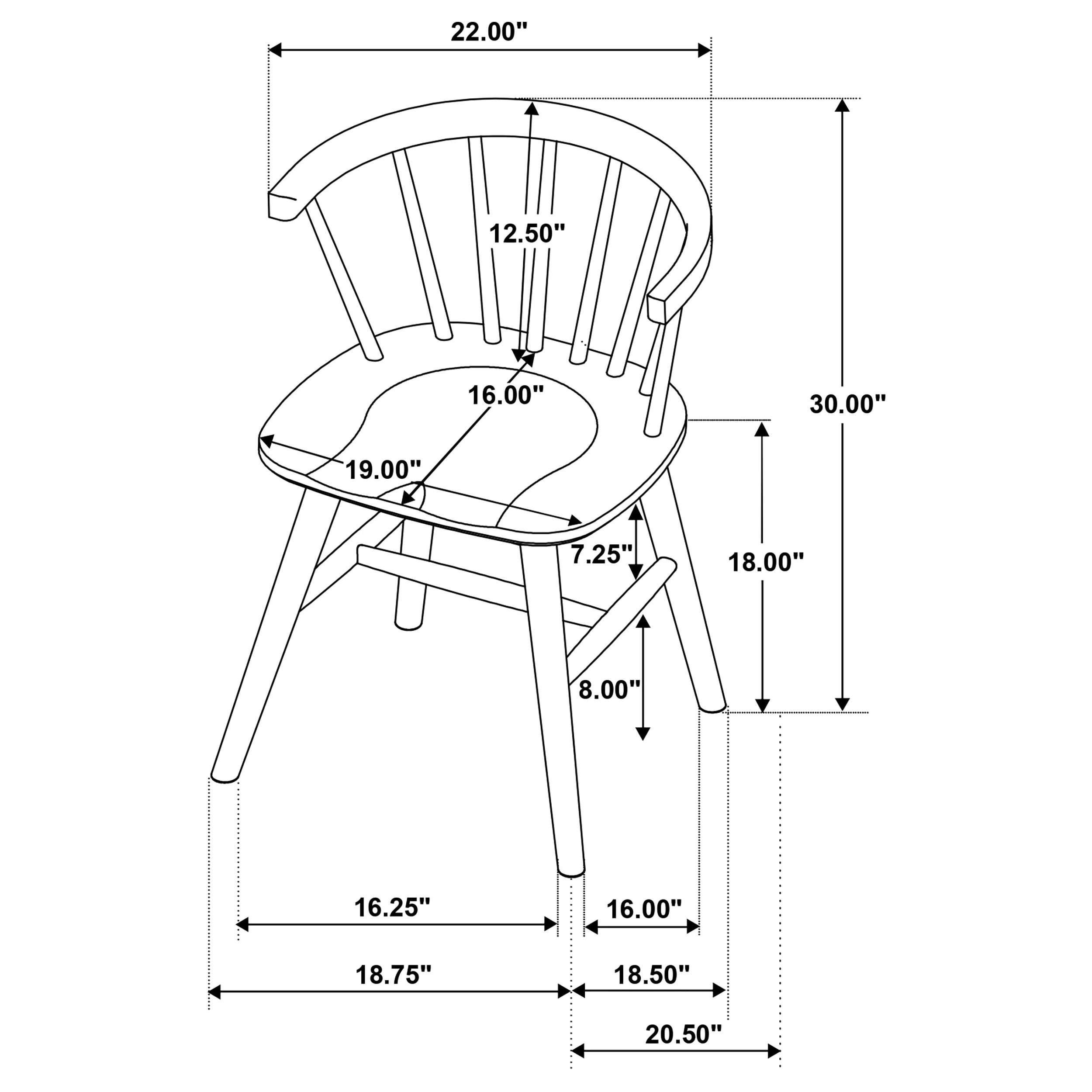 Decker Walnut 7-Piece 82-inch Rectangular Dining Set - Image 14