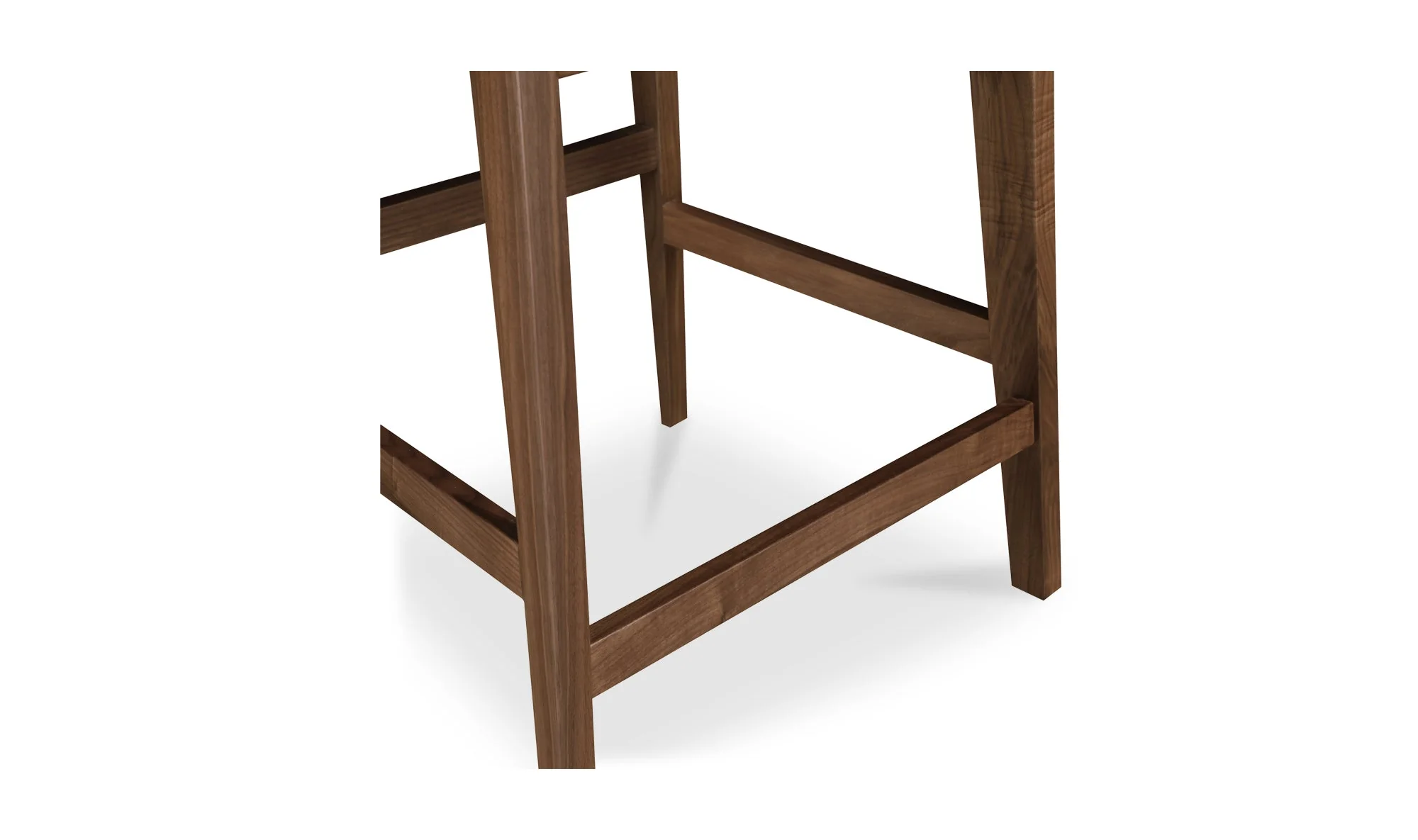 Deco Walnut Counter Stool White PVC - Image 7