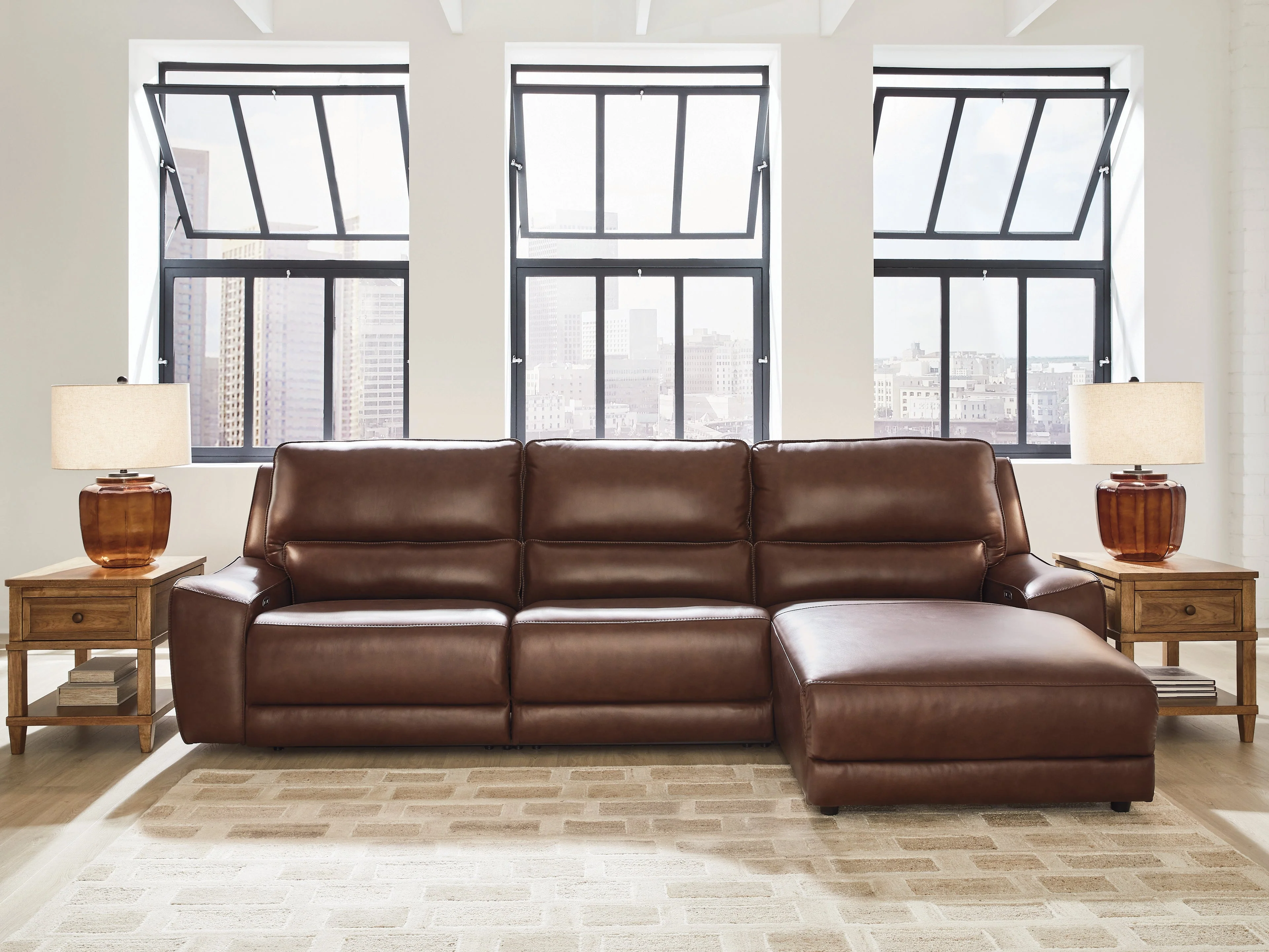 Deepwakes Canyon 3-Piece Reclining Sofa Chaise
