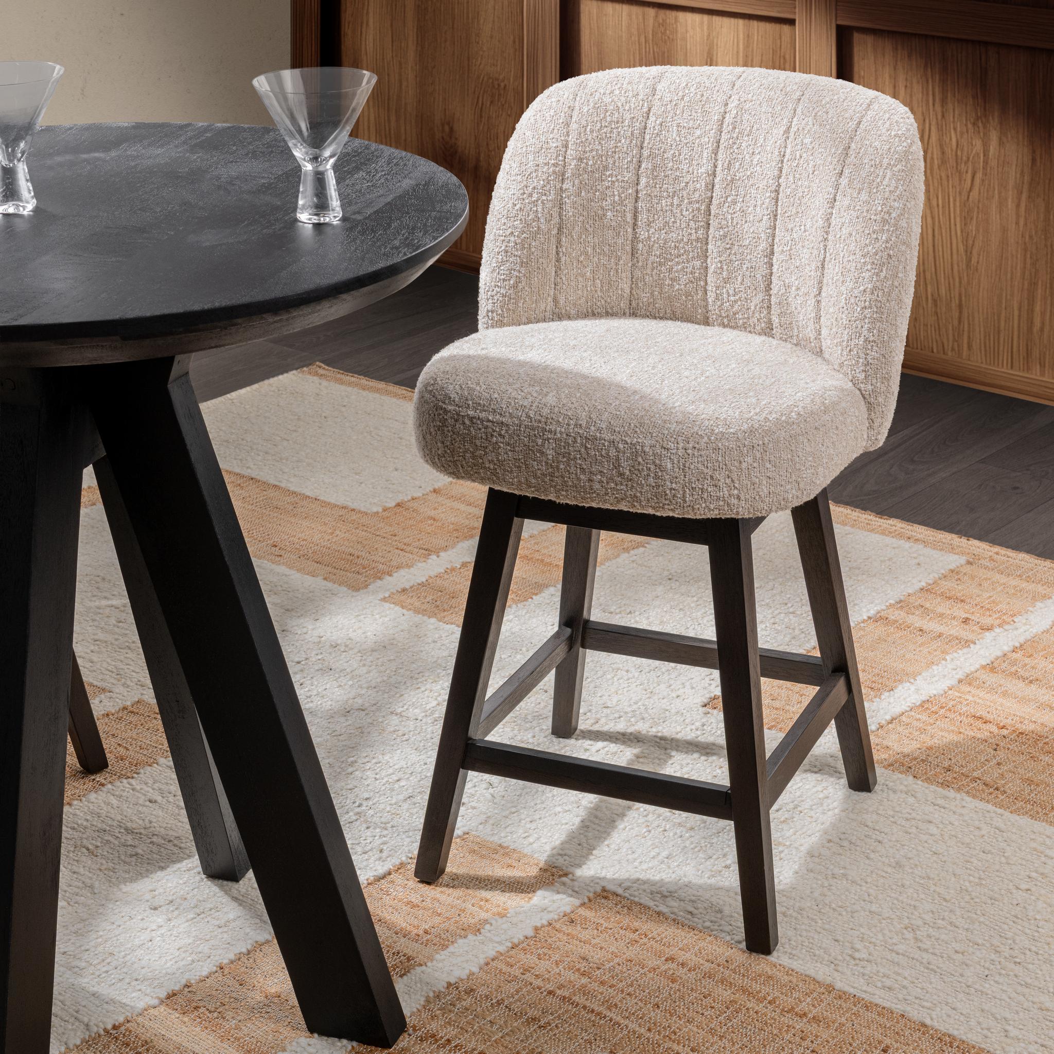 Della Counter Stool - Sandy Cream - Image 7