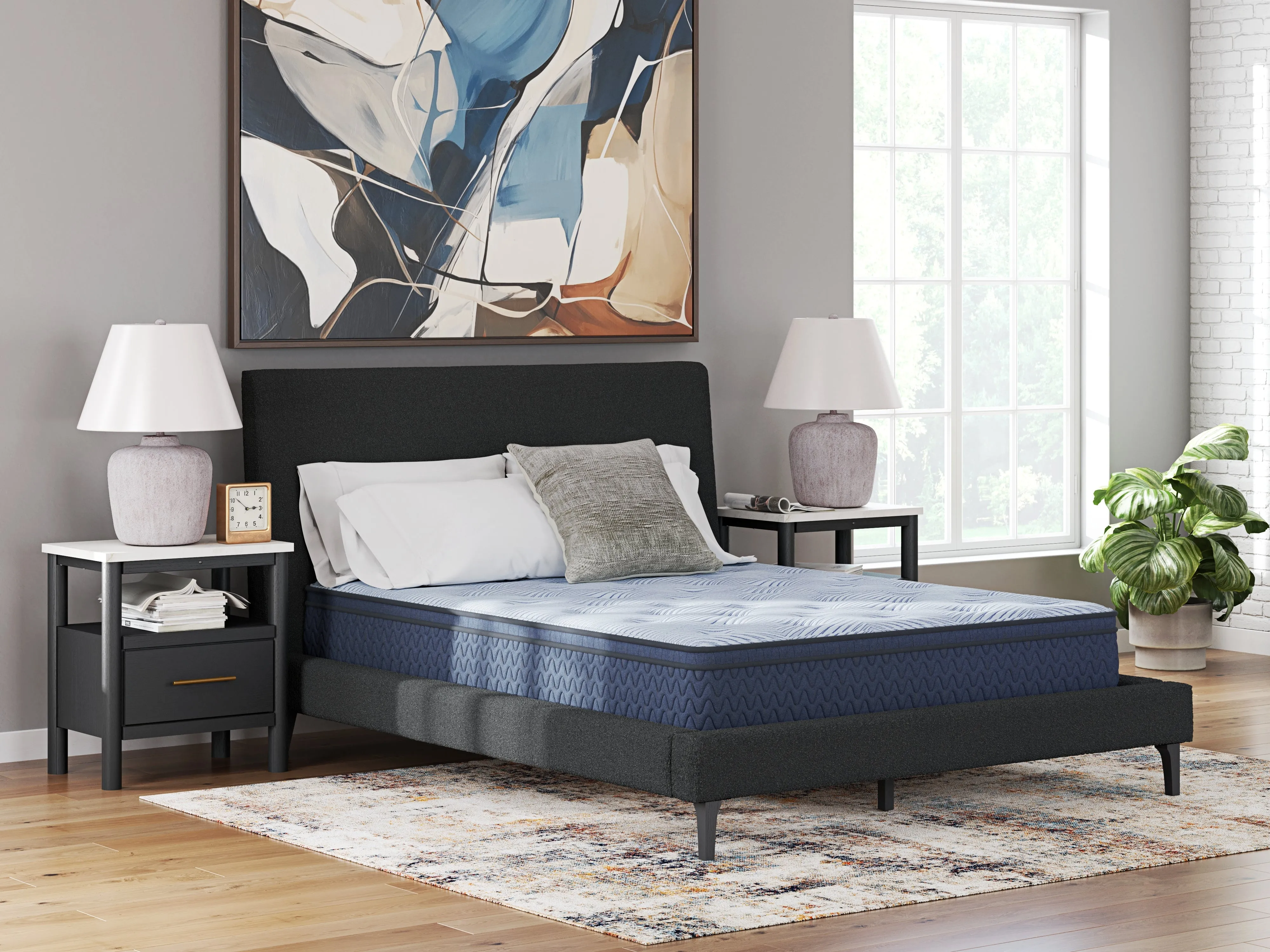 Dellyn 10 Hybrid Light Blue Twin Mattress