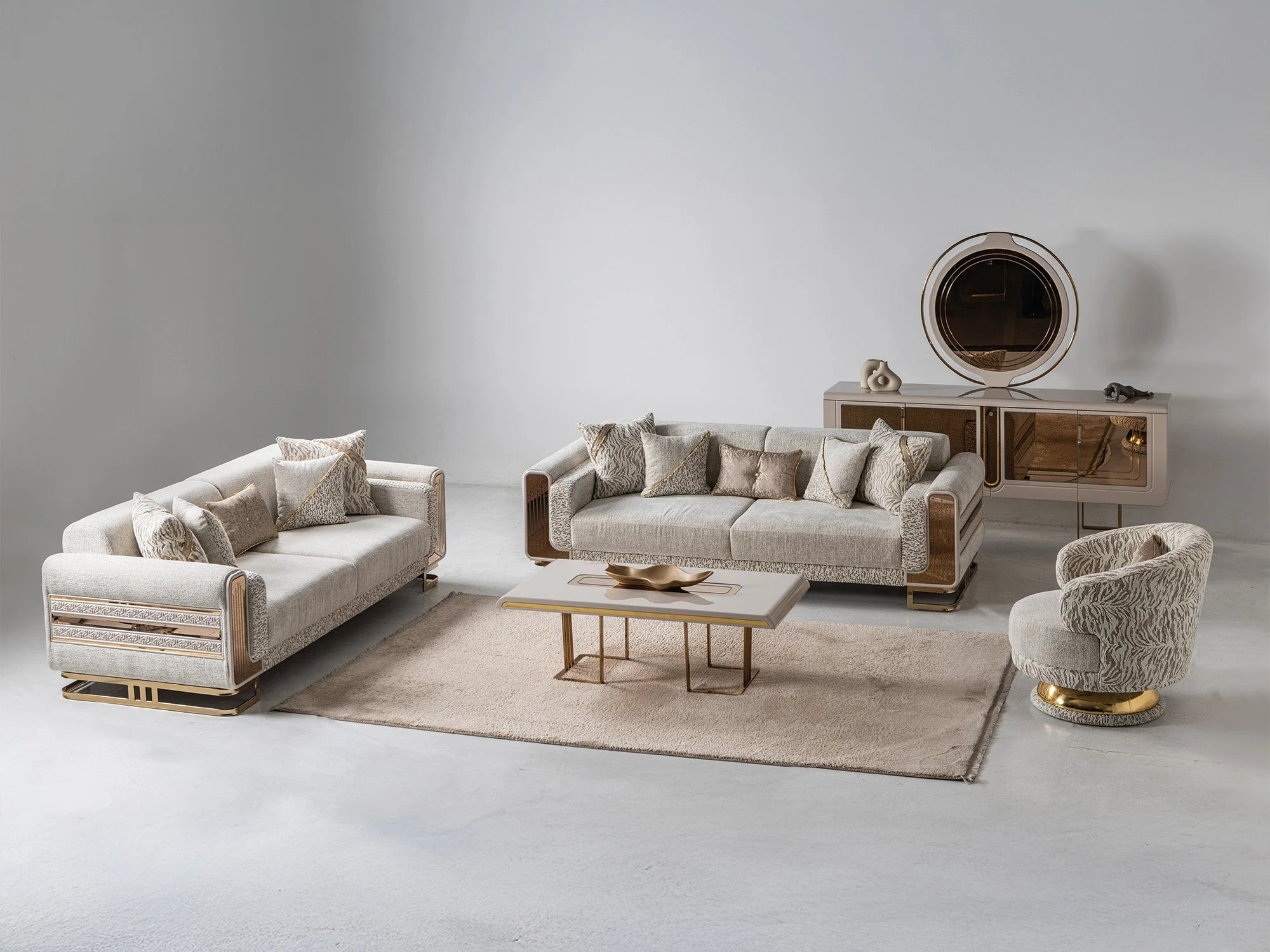 Delux Cream Chair - Image 3