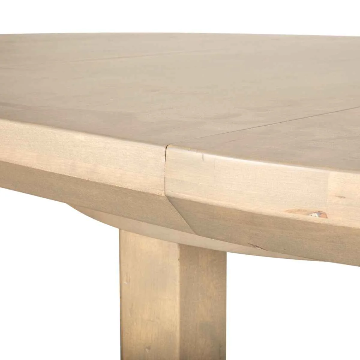 Grassroots Mission 86-110" Oval Extension Dining Table in Gray Birch - Image 5