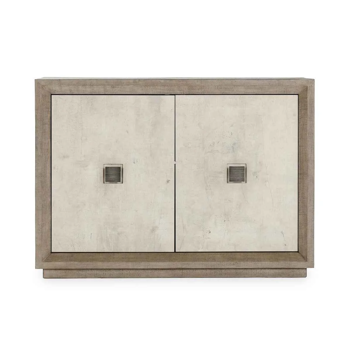 Denver 2 Door Cabinet Distressed - Gray/Antique White - Image 2