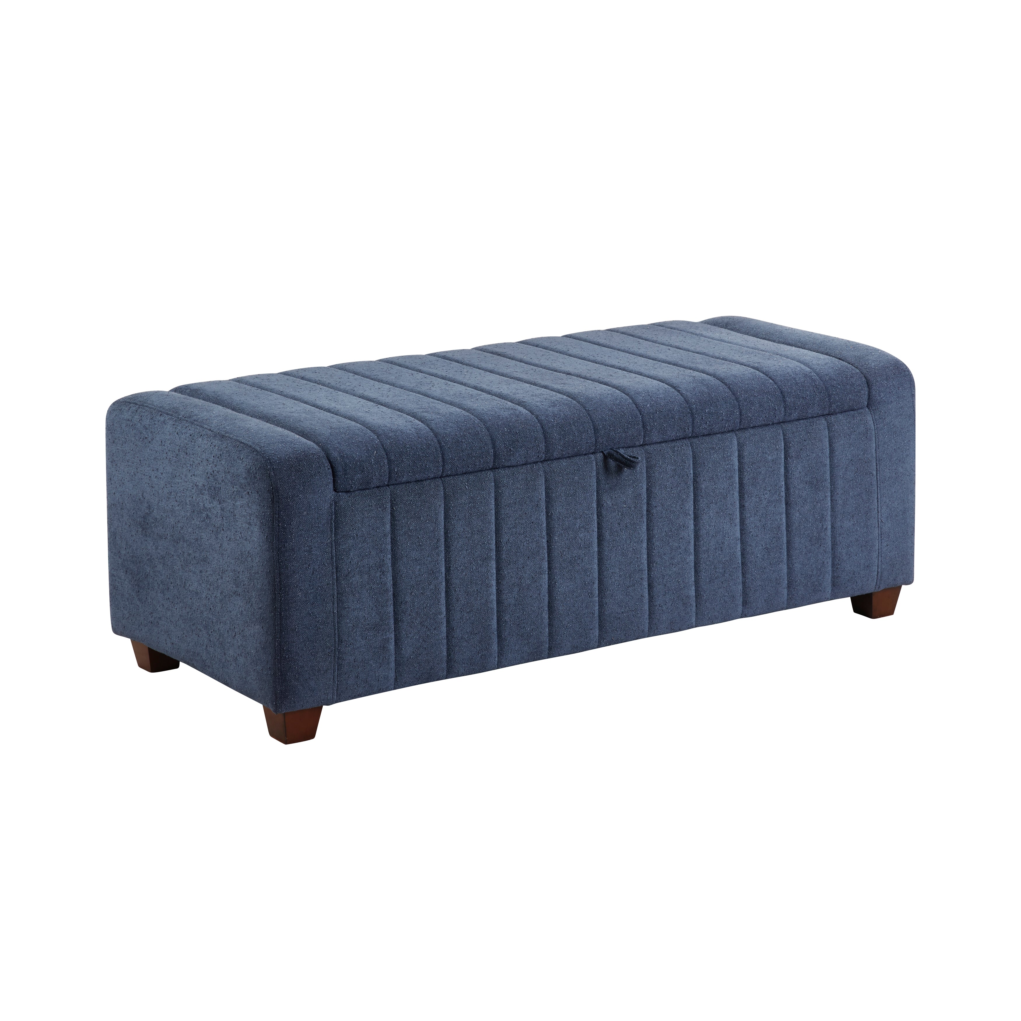Derby Blue Storage Bench - Image 2