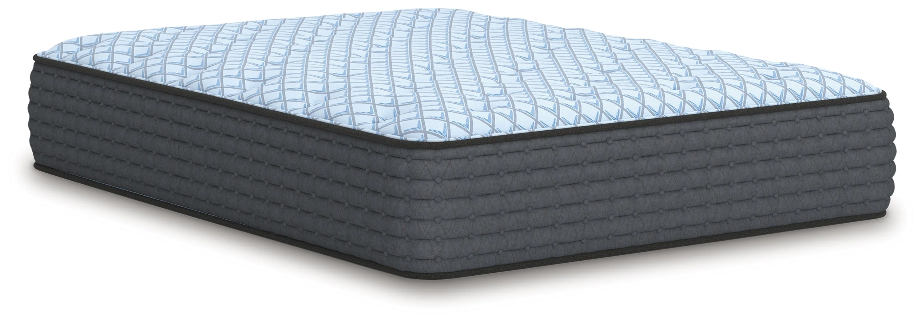 Destin Cove Plush Blue Hybrid Full Mattress - Image 2