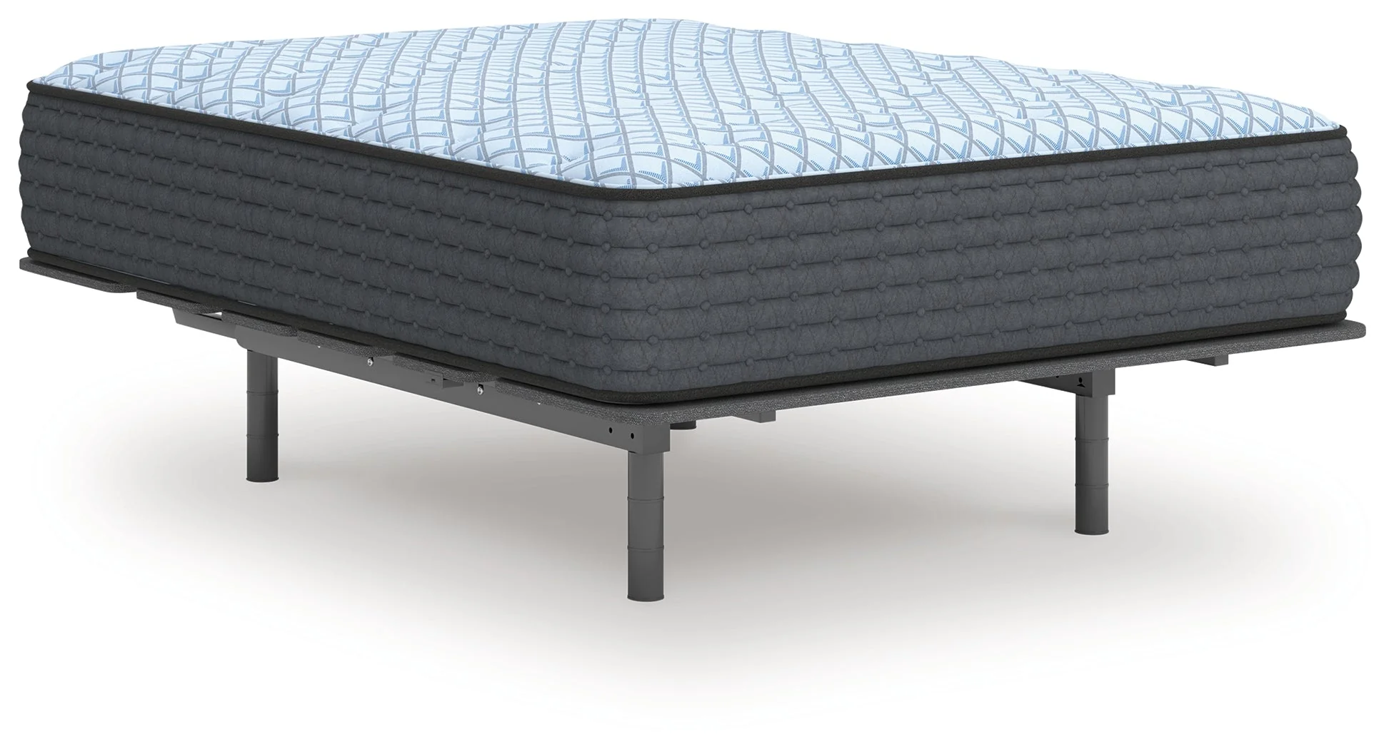 Destin Cove Plush Blue Hybrid Full Mattress - Image 5