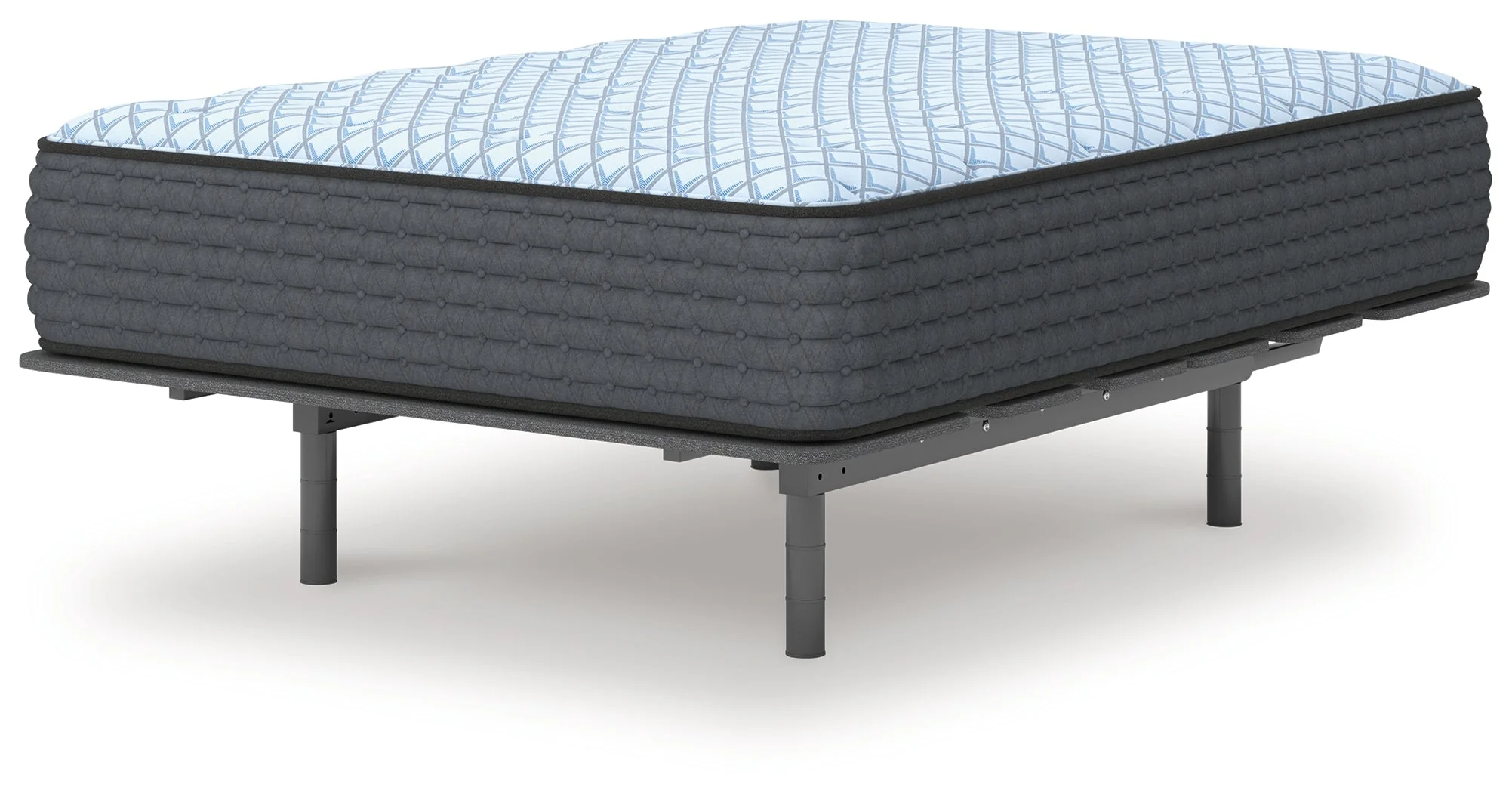 Destin Cove Plush Blue Hybrid Twin Mattress - Image 4