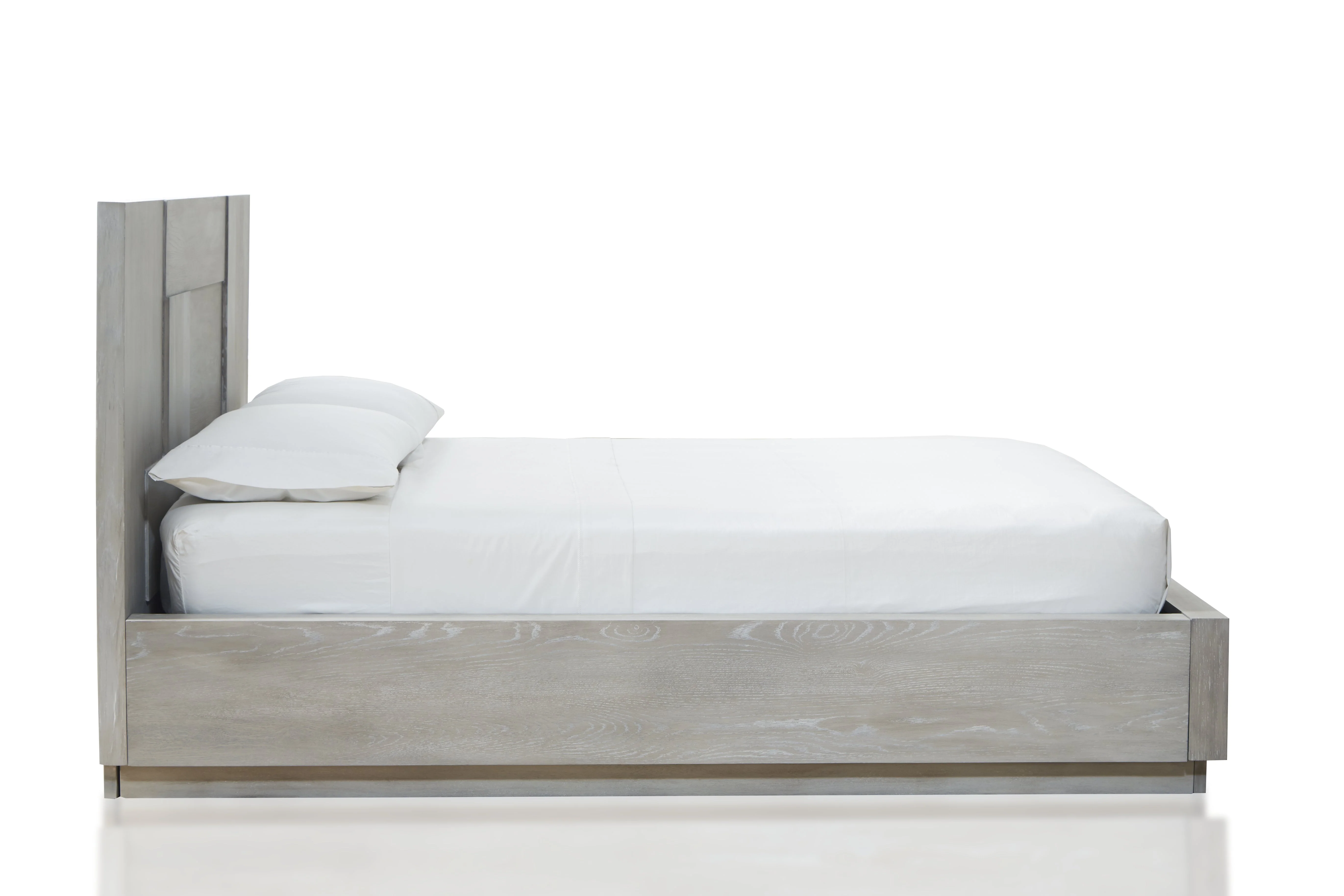 Destination Wood Queen Panel Bed in Cotton Grey - Image 5