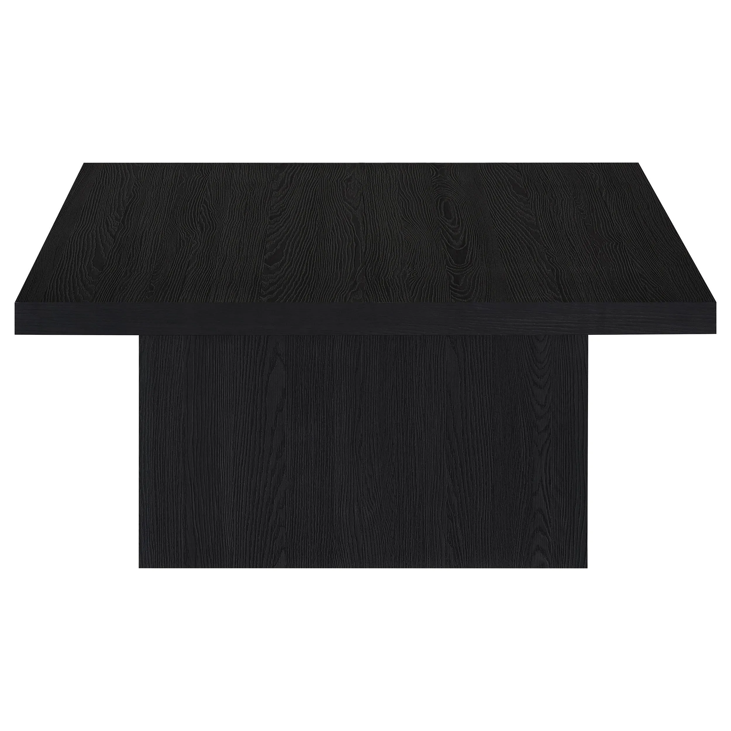 Devar Black 2-Piece Square Cocktail Coffee End Table Set - Image 12