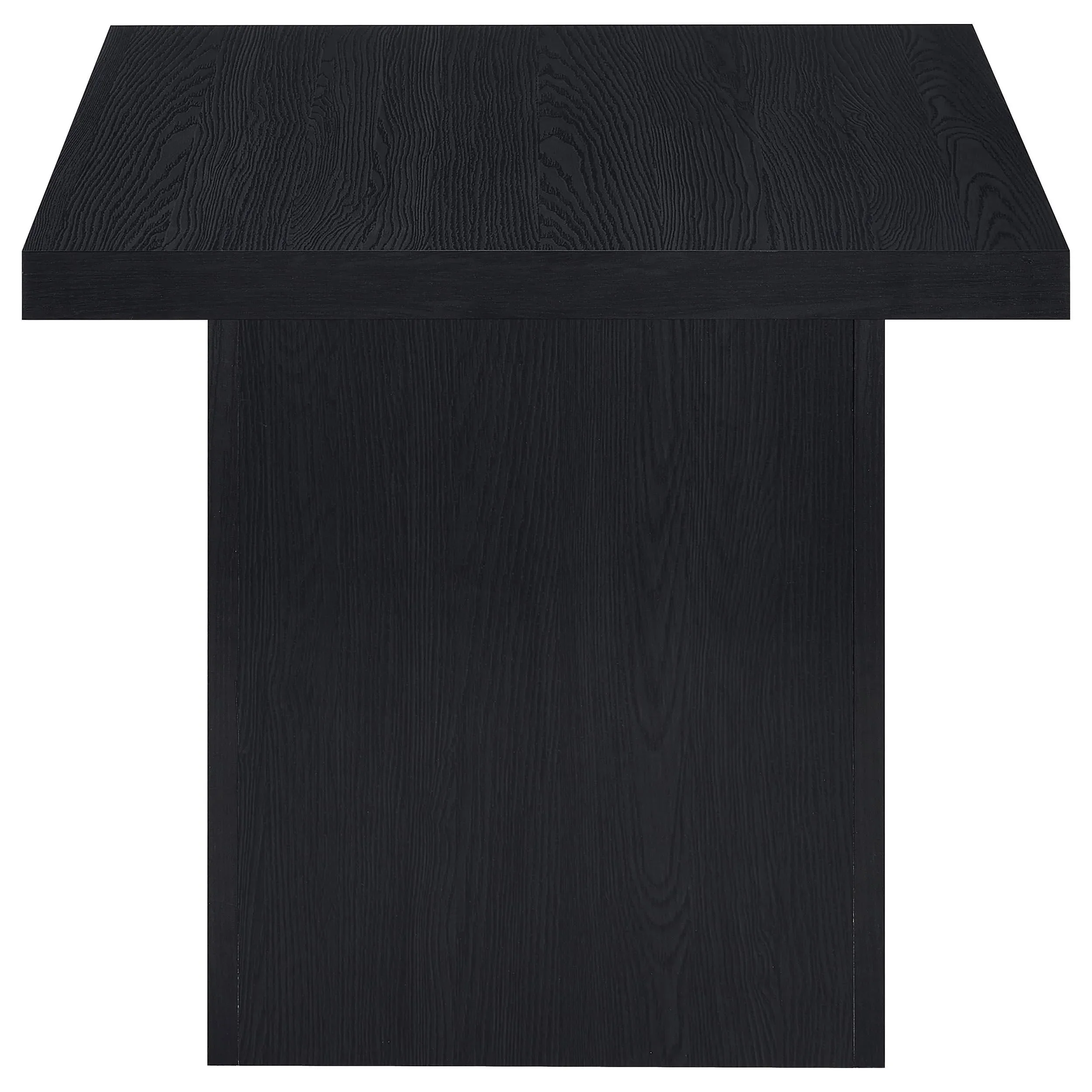 Devar Black 2-Piece Square Cocktail Coffee End Table Set - Image 6