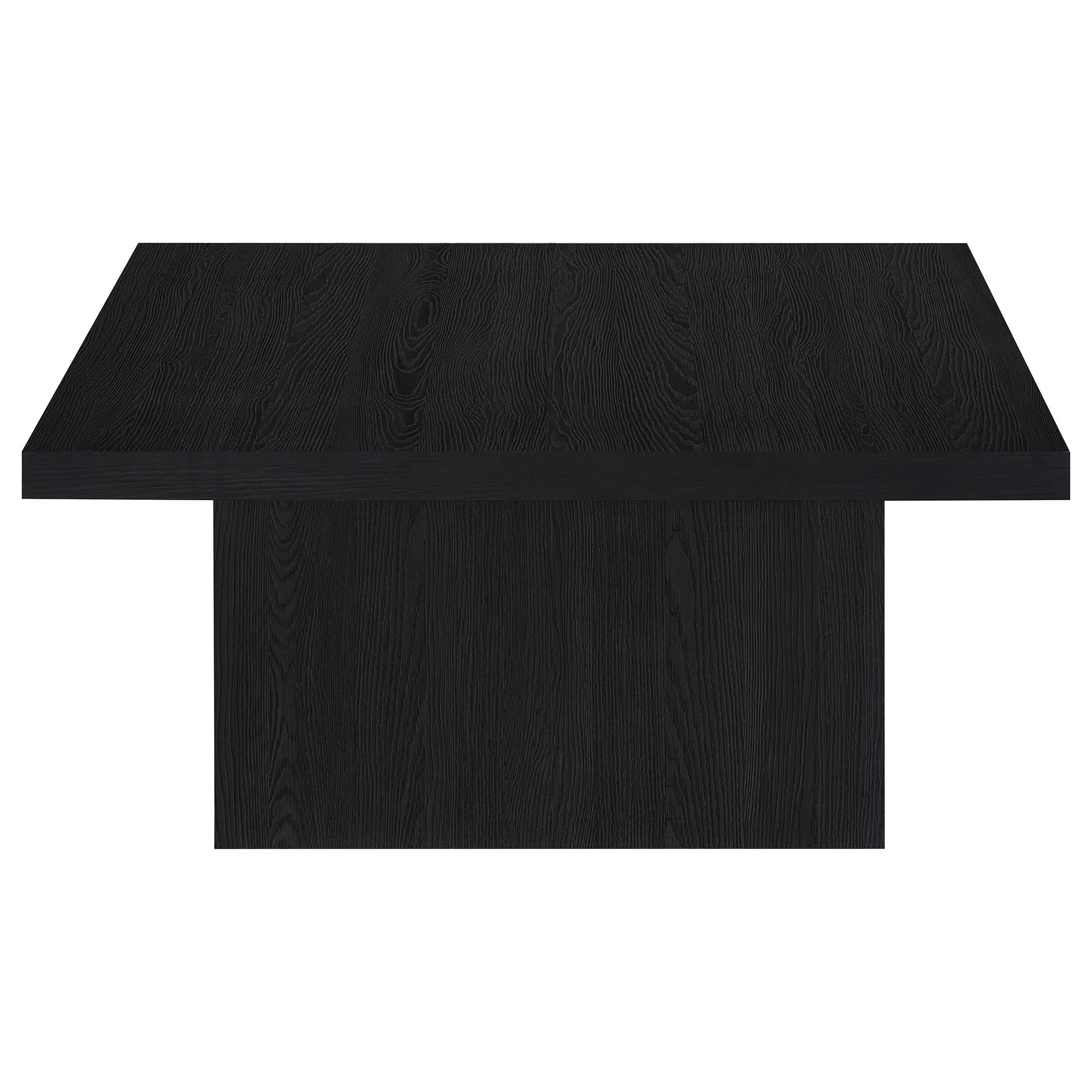 Devar Black 3-Piece Square Cocktail Coffee End Table Set - Image 11