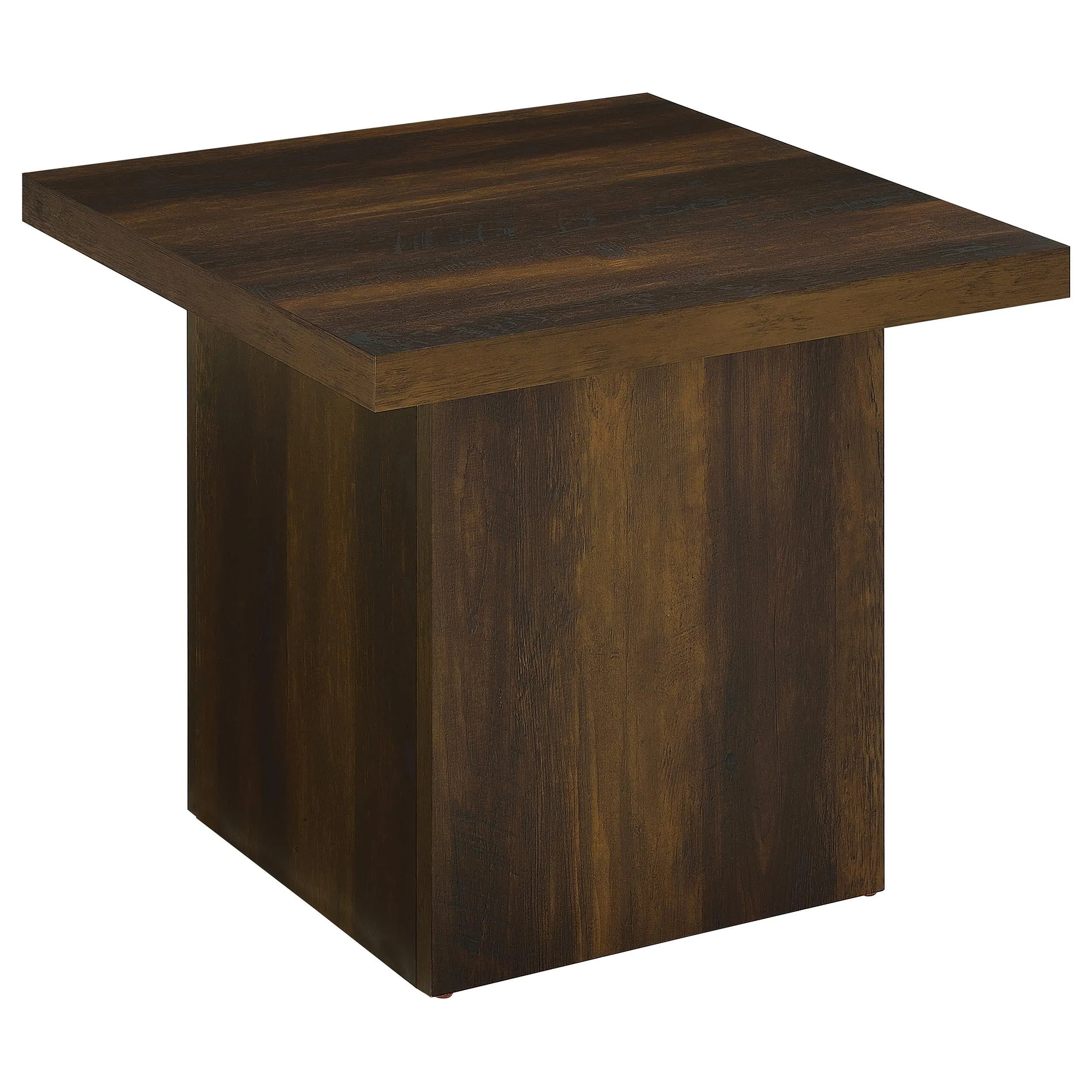 Devar Dark Pine 2-Piece Square Coffee and End Table Set - Image 3