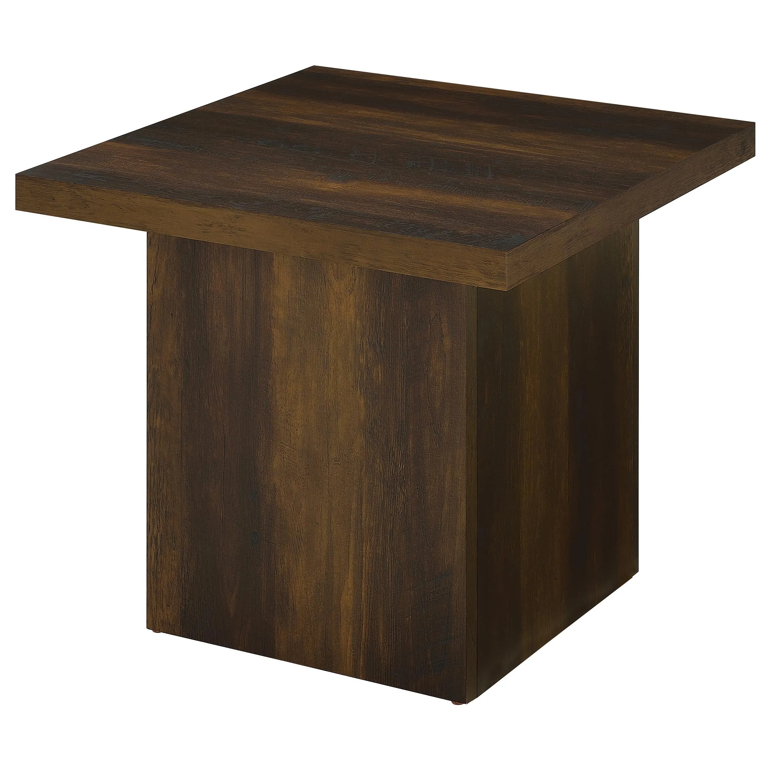 Devar Dark Pine 2-Piece Square Coffee and End Table Set - Image 5