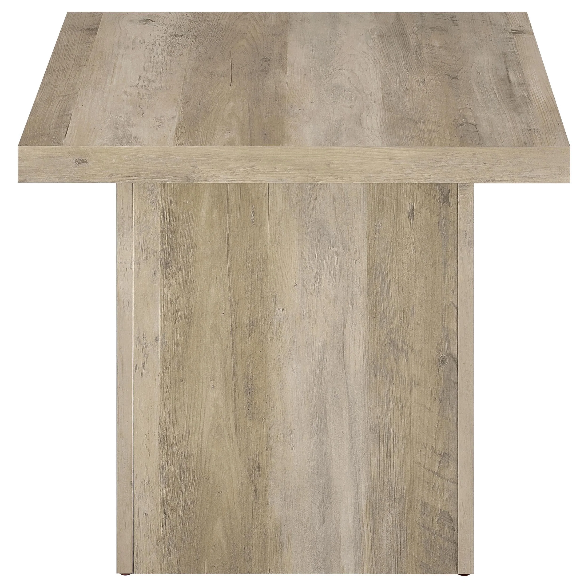 Devar Distressed Pine Square Engineered Wood End Table - Image 5