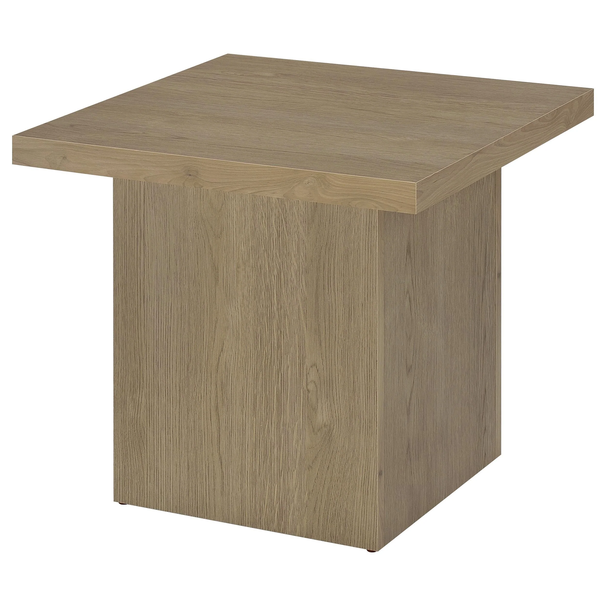 Devar Latte Square Engineered Wood Side End Table - Image 4
