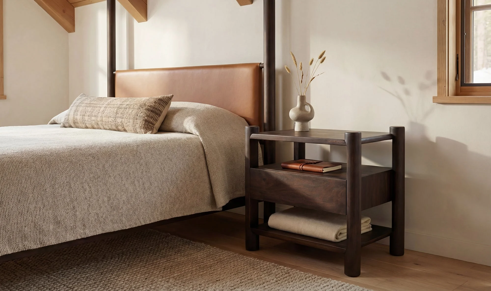 Devin Nightstand Brown - Image 6