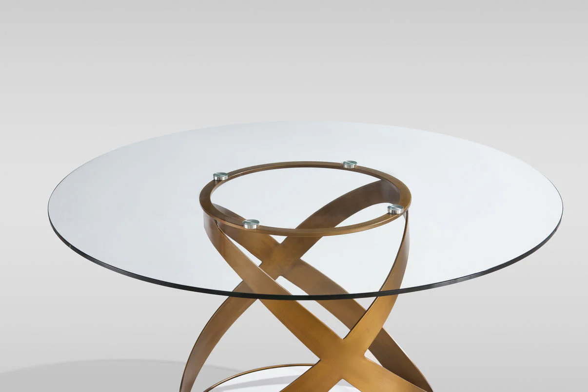 Dimi (Clear Glass/Bronze) Dining Room Set - Image 8
