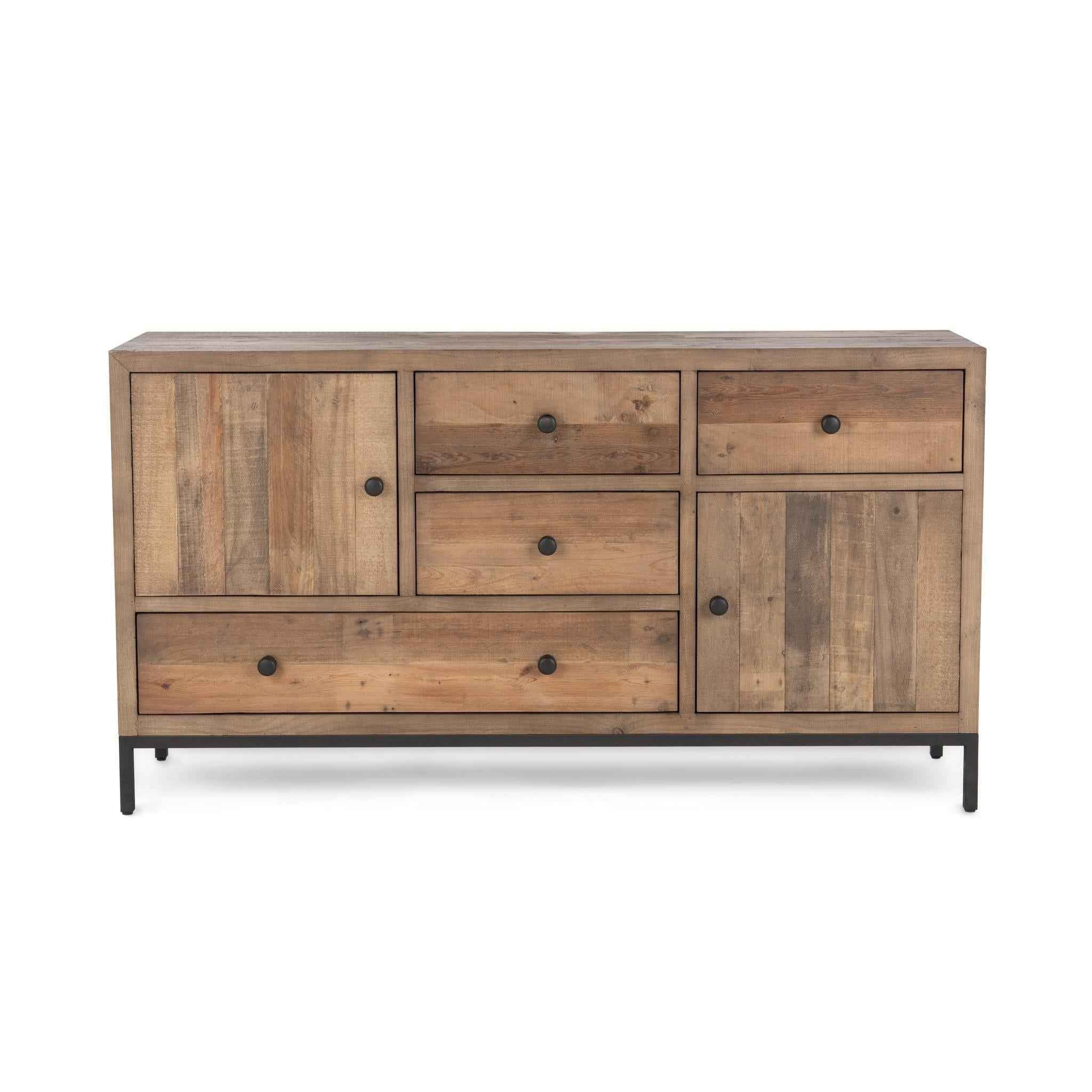 Dita 4 Drawer 2 Door Buffet - Natural Pine - Image 2