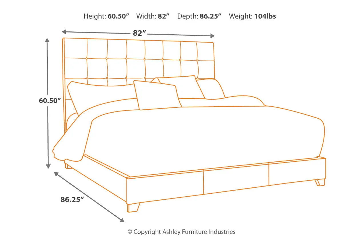 Dolante Beige King Upholstered Bed - Image 10
