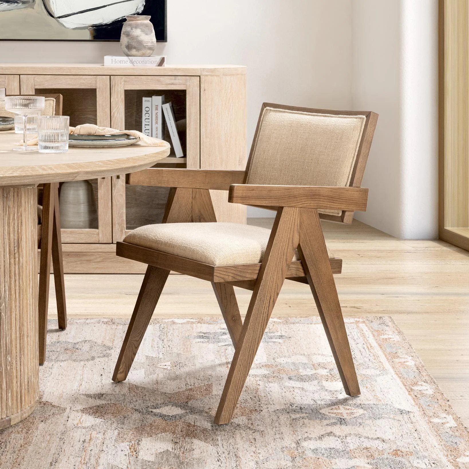 Dolton Dining Chair - Beige/Natural - Image 7