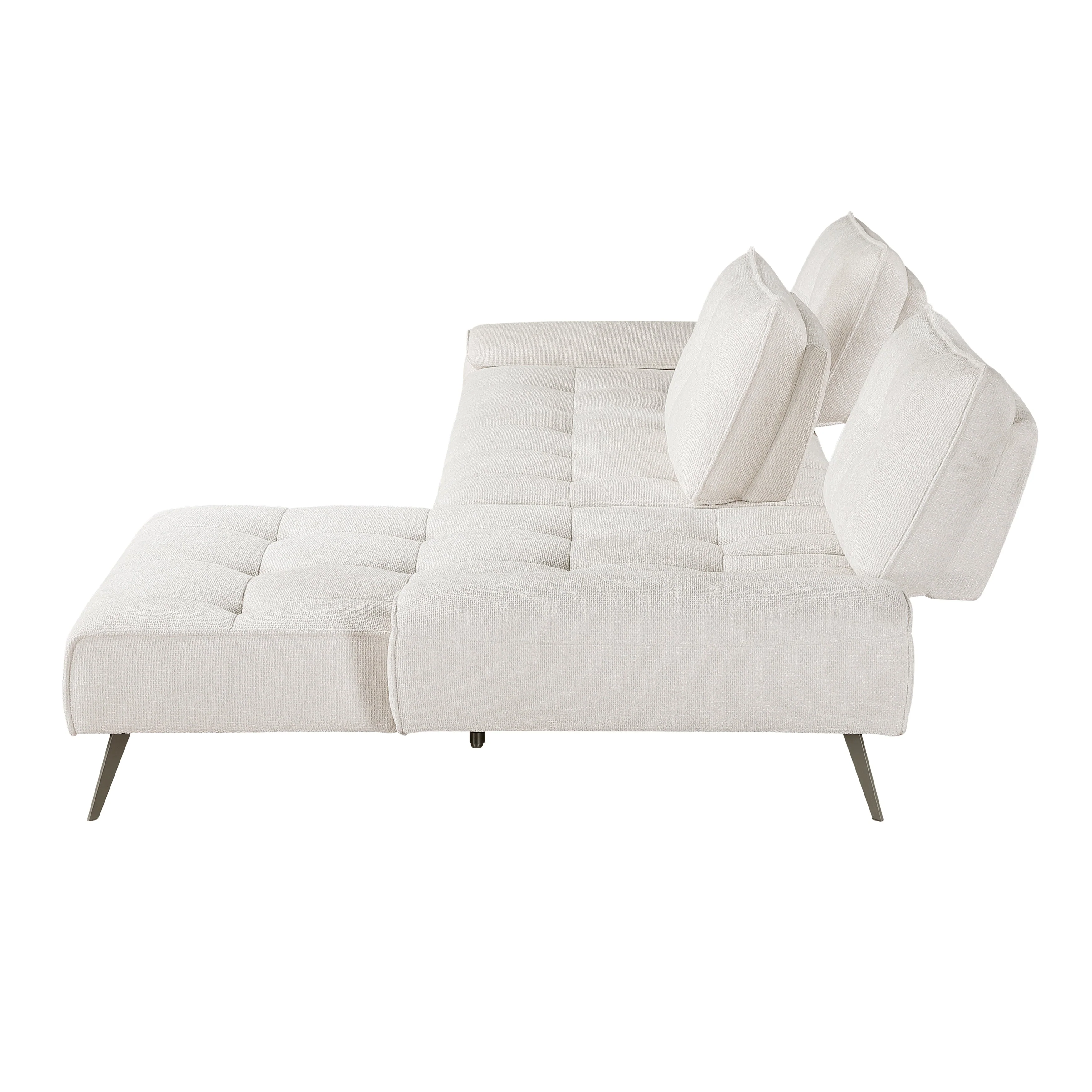 Dominic Beige 2-Piece Sectional with Right Chaise and Dual-position Backs - Image 9