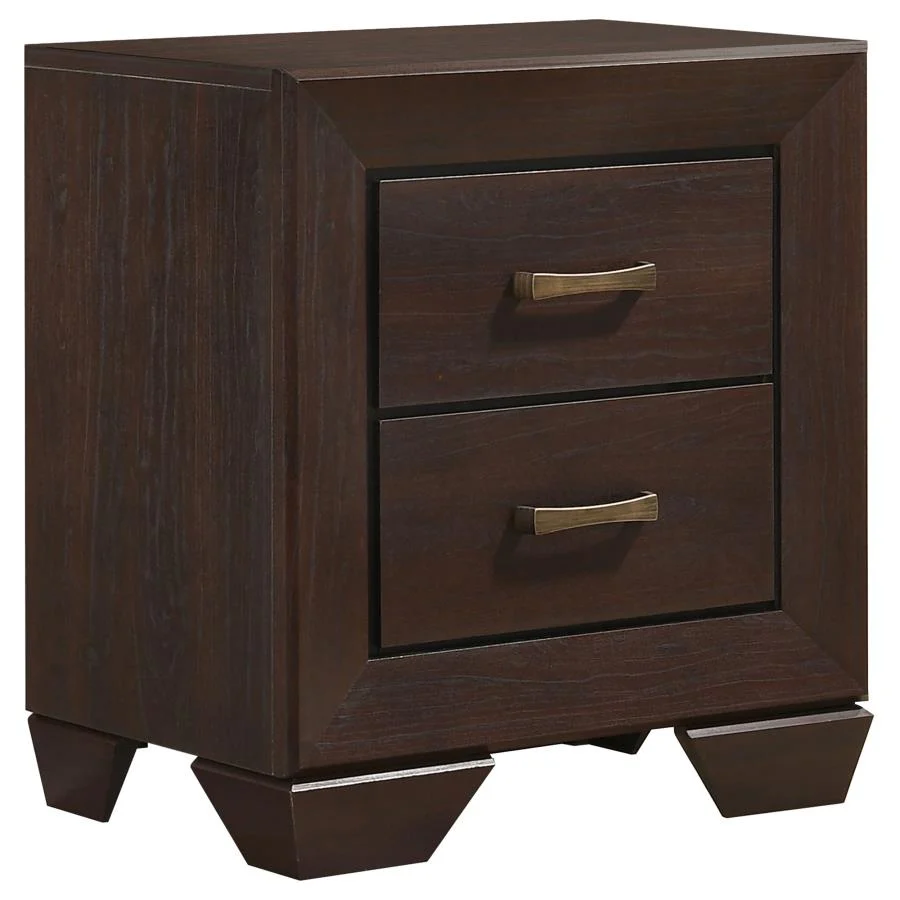 Dorian Brown/Dark Cocoa 5-Piece Eastern King Bedroom Set - Image 4