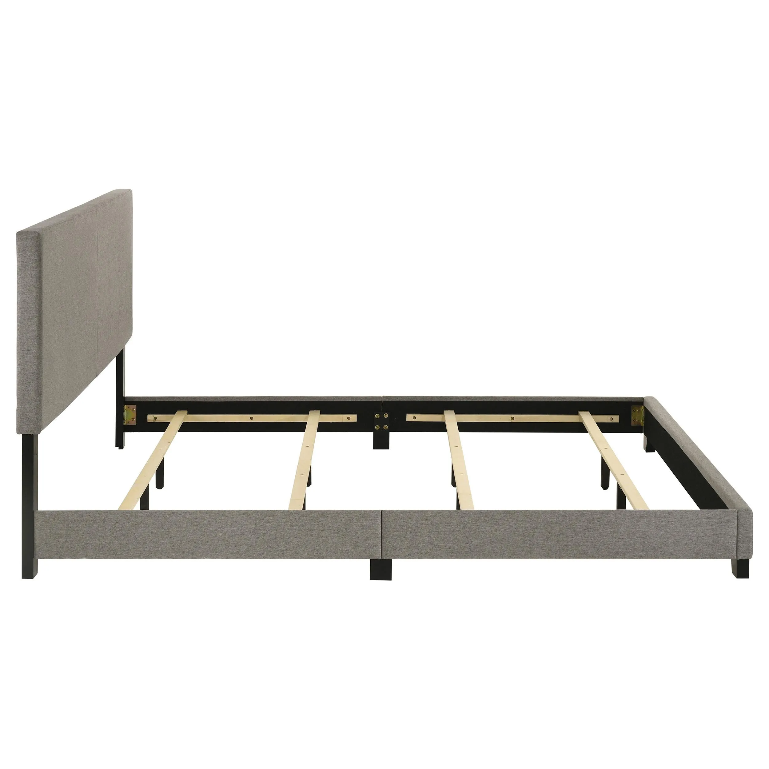 Dorian Taupe Upholstered Eastern King Panel Bed - Image 6
