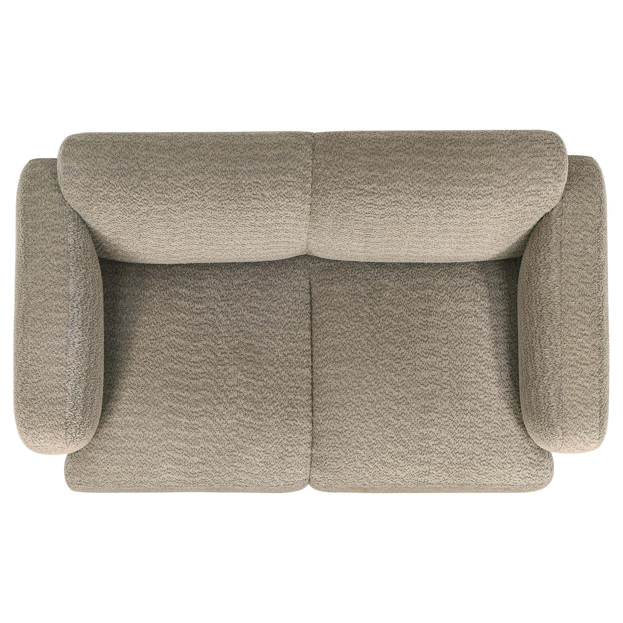 Dorset 2-piece Upholstered Round Track Arm Sofa Set Brown - Image 11
