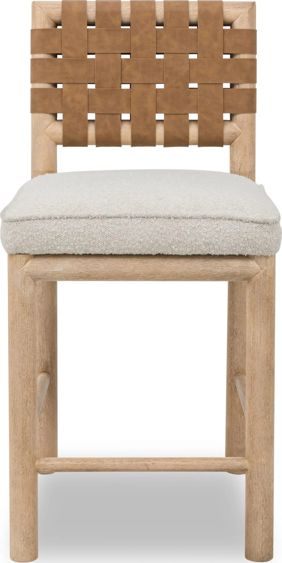 Dorsey Ginger/Ricotta Woven Counter Stool - Image 2