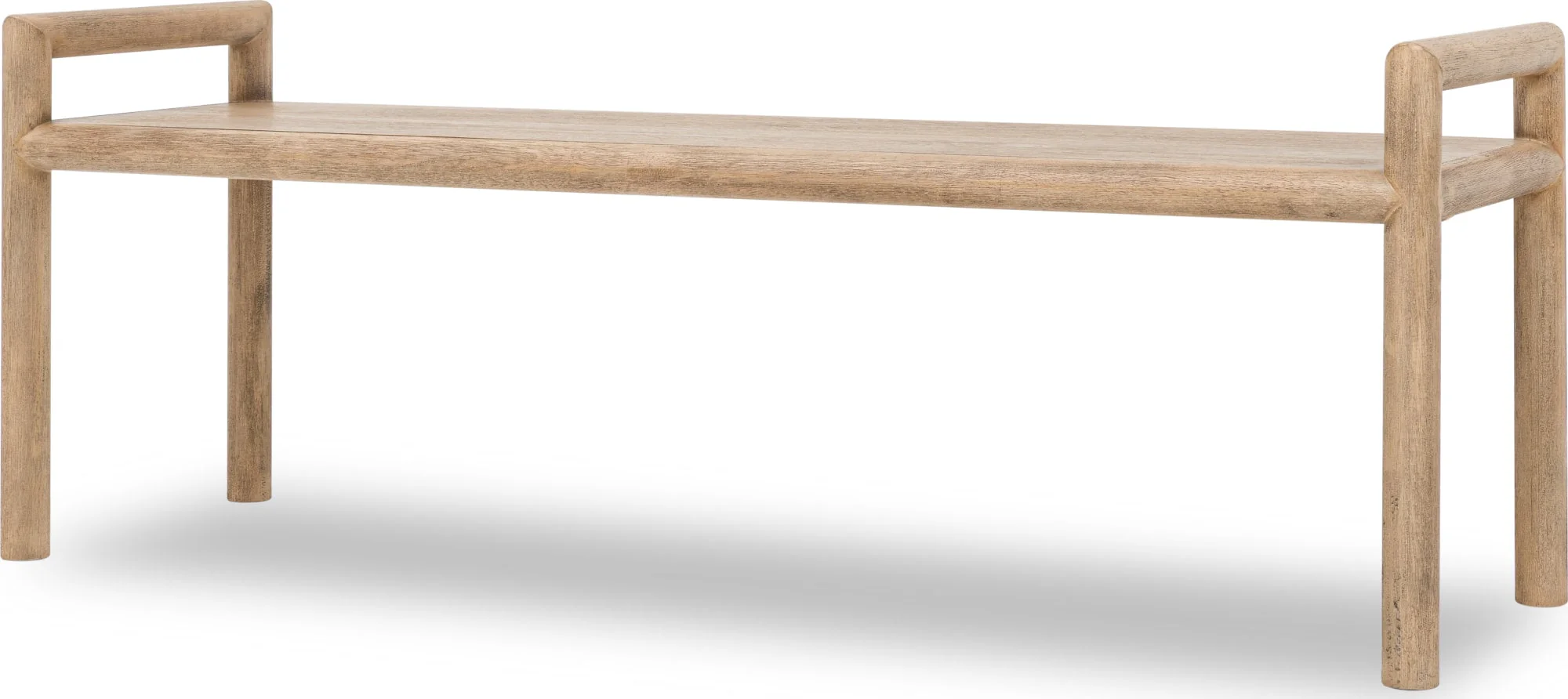 Dorsey Granola Wood Bench - Image 3