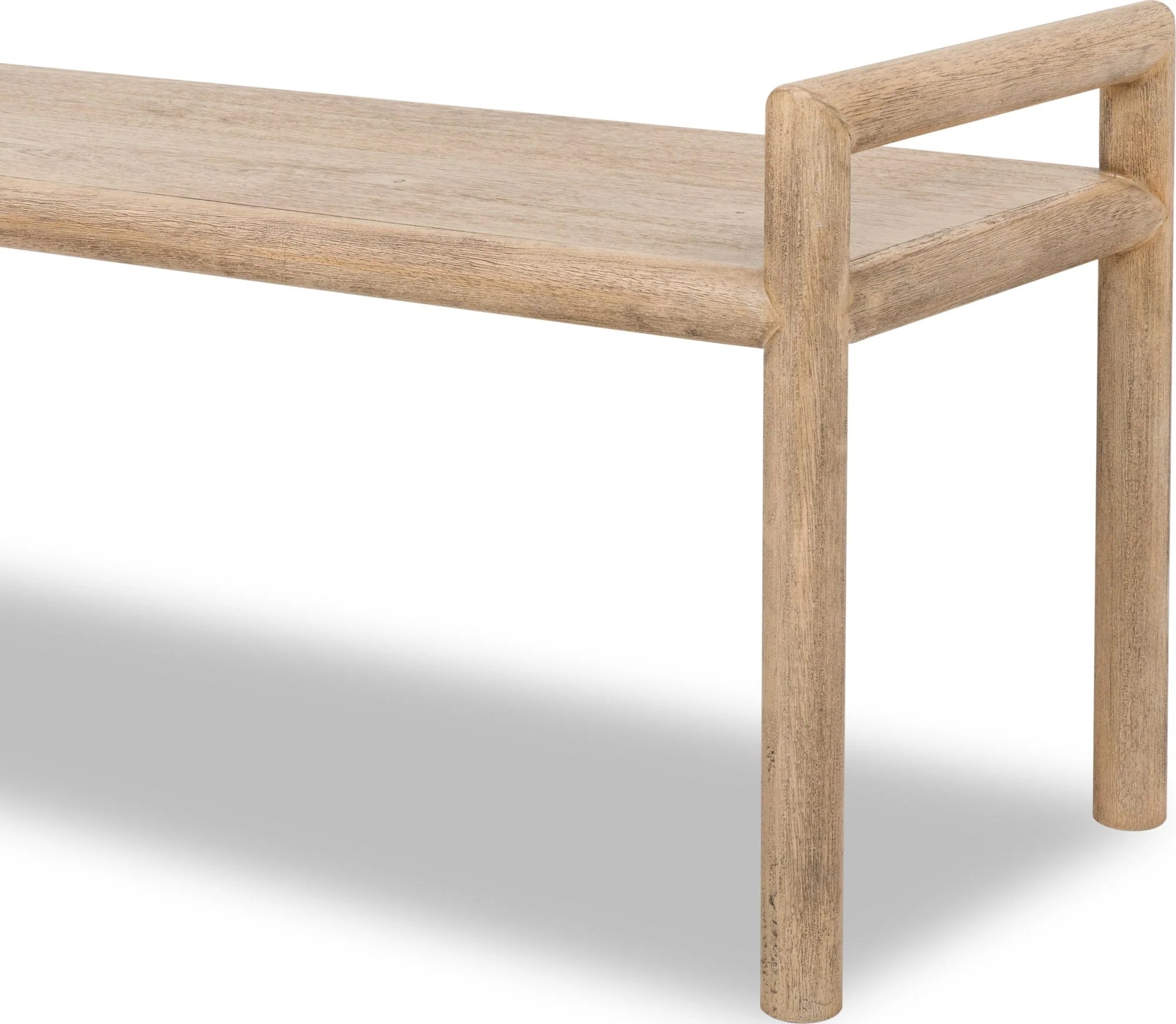 Dorsey Granola Wood Bench - Image 6