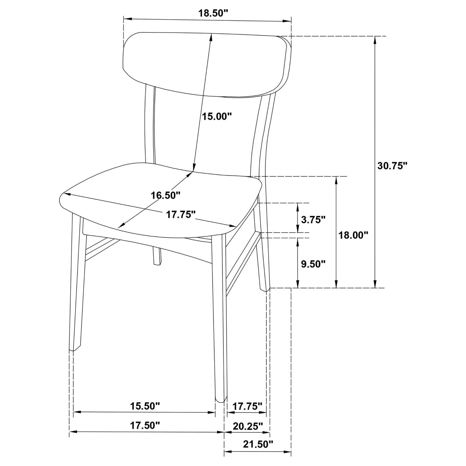 Dortch Walnut 7-Piece Oval Solid Wood Dining Set - Image 14