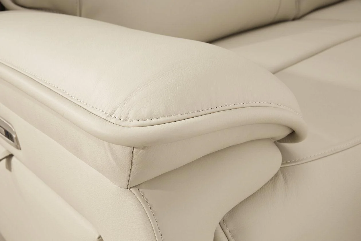 Double Deal Almond 2-Piece Power Reclining Loveseat Sectional with Console - Image 6