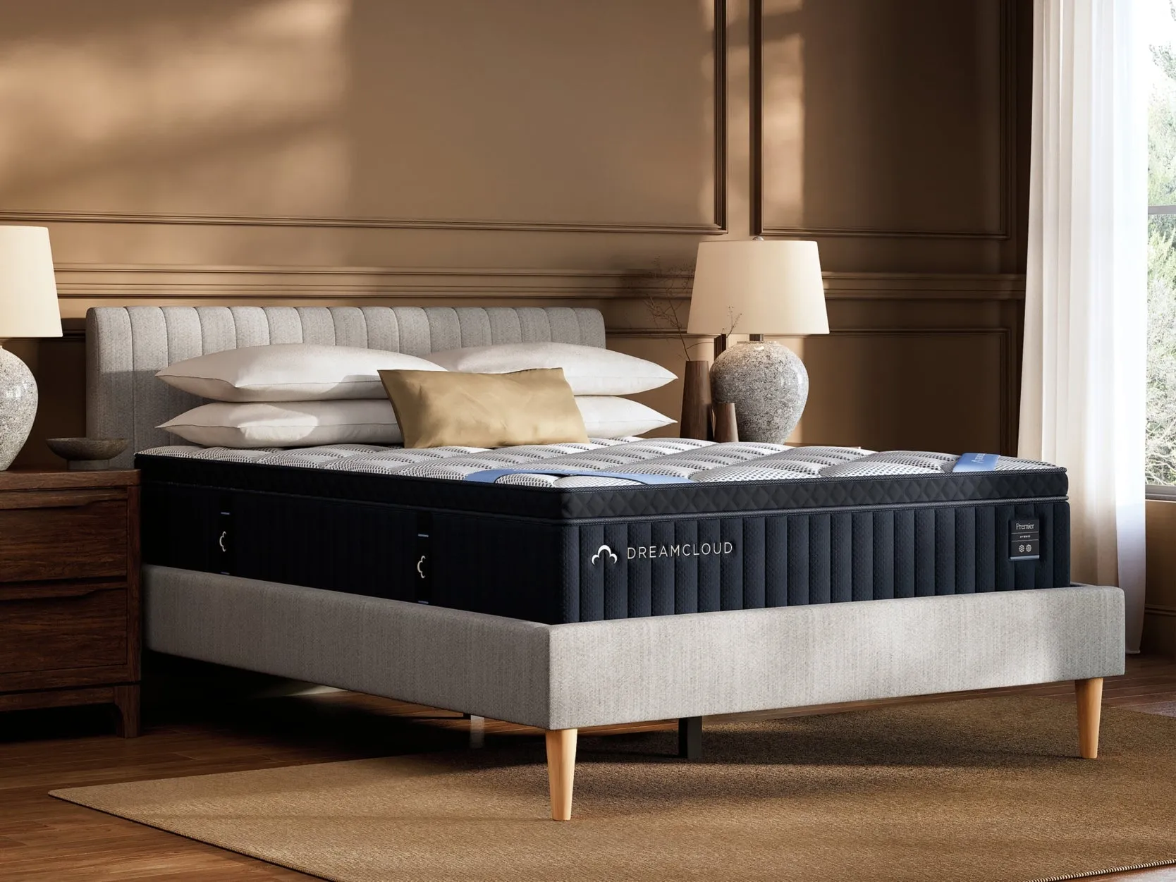 DreamCloud Premier Hybrid Medium White California King Mattress - Image 2