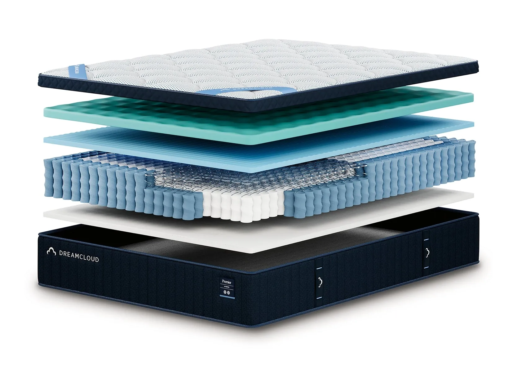 DreamCloud Premier Hybrid Medium White Twin Mattress - Image 6
