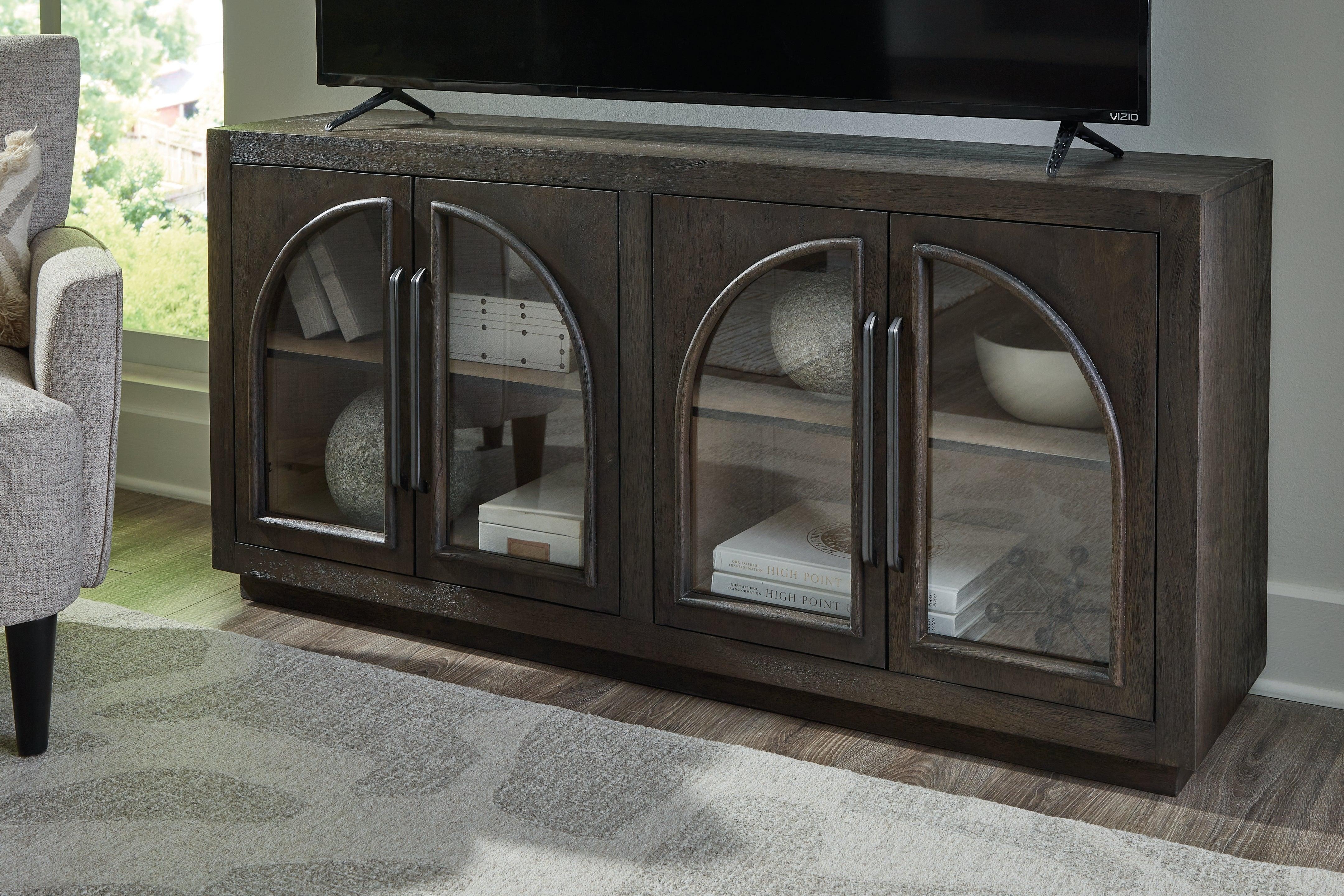 Dreley Grayish Brown Accent Cabinet - Image 5
