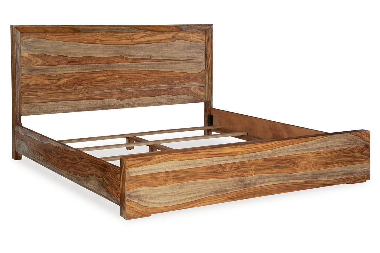 Dressonni Brown King Panel Bed - Image 2