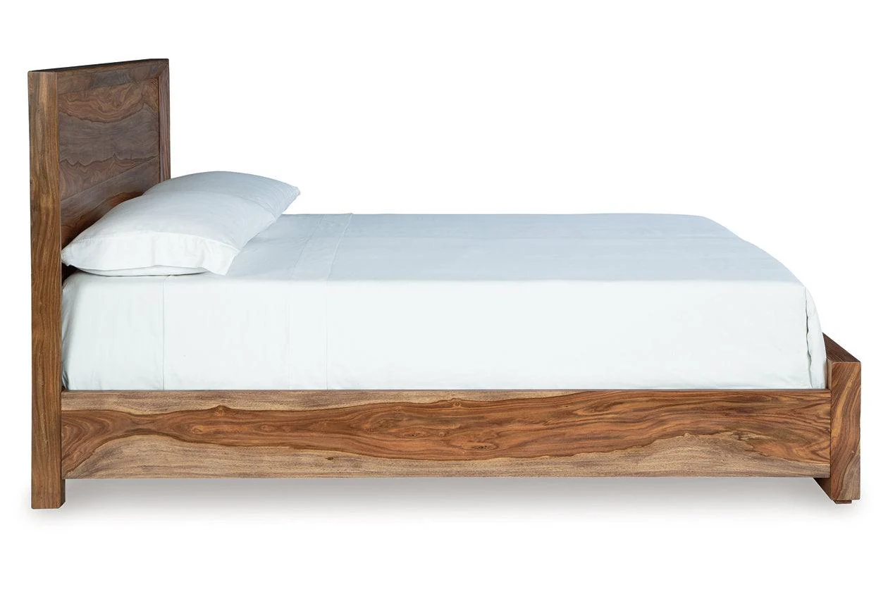 Dressonni Brown Queen Panel Bed - Image 4